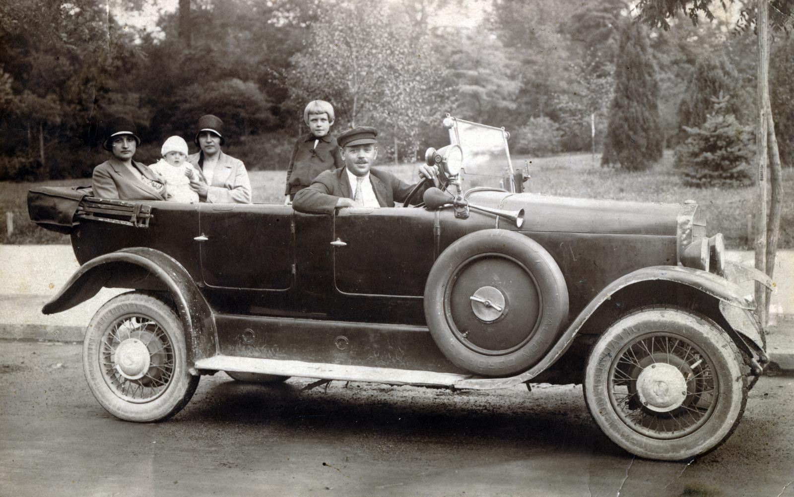1928, Liszkay Cecília, automobile, MÁG-brand, Fortepan #232324