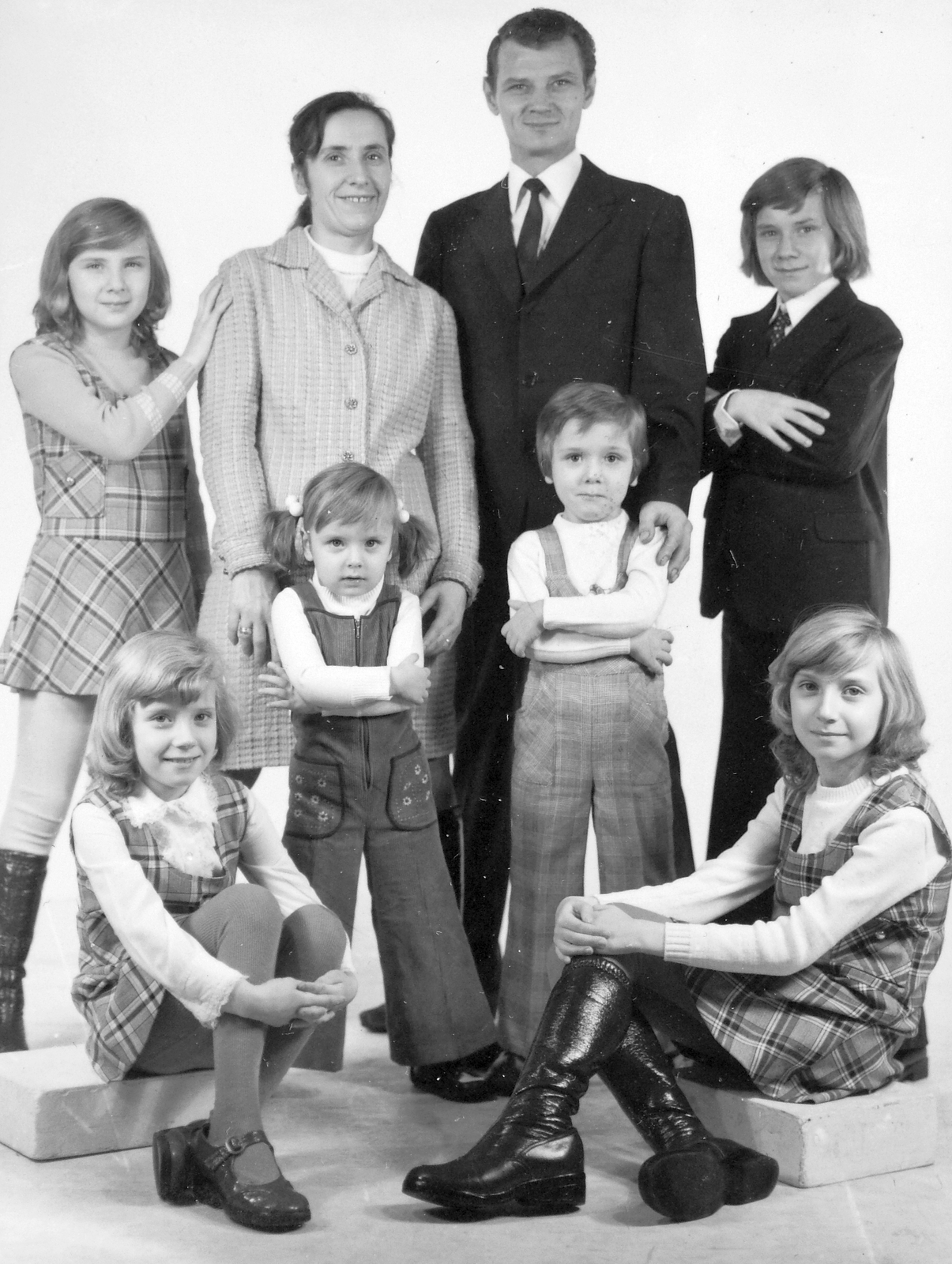 1975, Fortepan, family, tableau, Fortepan #23240