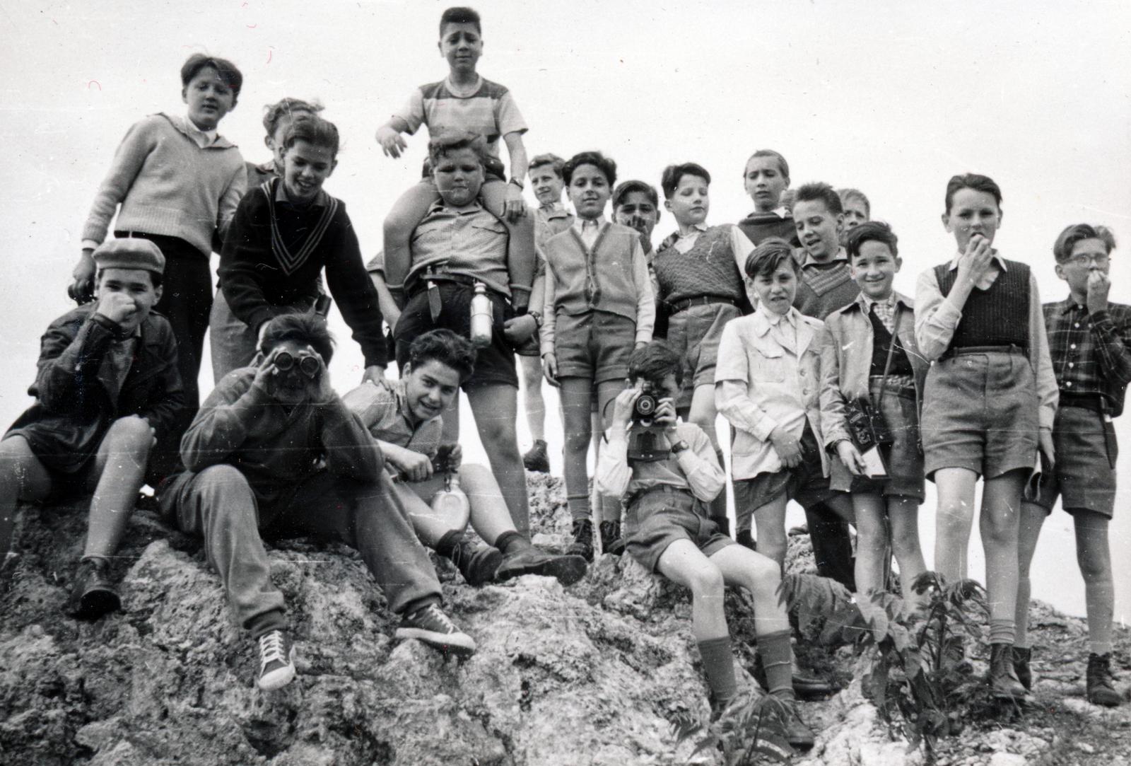 1959, Gara Andor, tréfálkozás, fényképezőgép, fiúk, Fortepan #232623