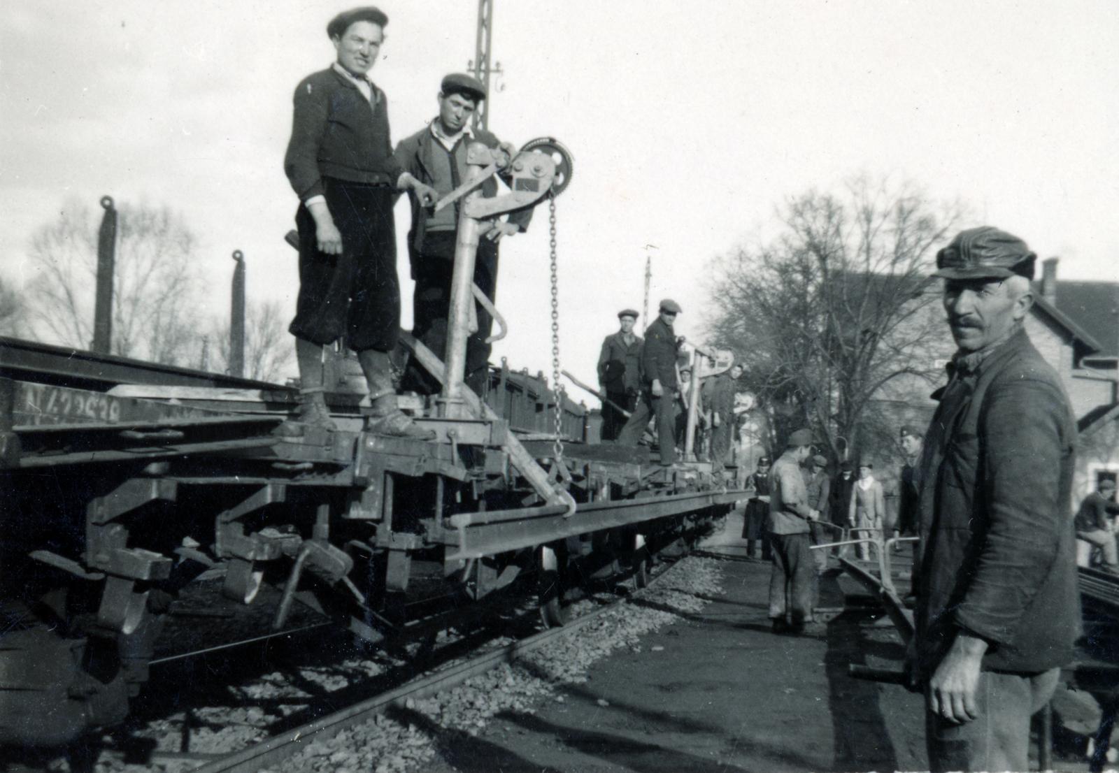Hungary, Mindszentgodisa, Godisa (ekkor önálló, ma a község része), Bakóca-Godisa vasútállomás., 1940, Baksa, Fortepan #232652