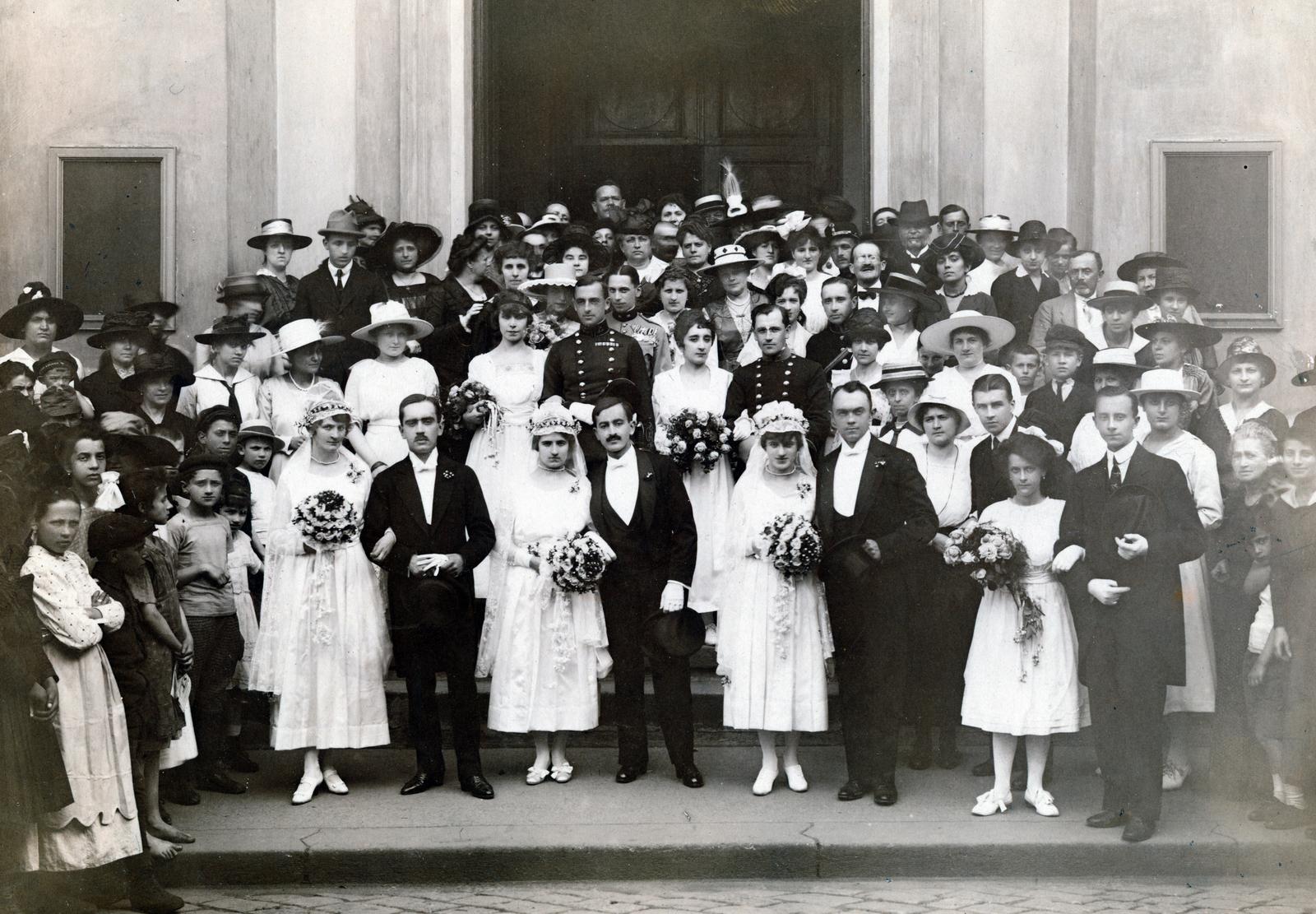 1916, Kalmár Nándor, wedding ceremony, Fortepan #232670