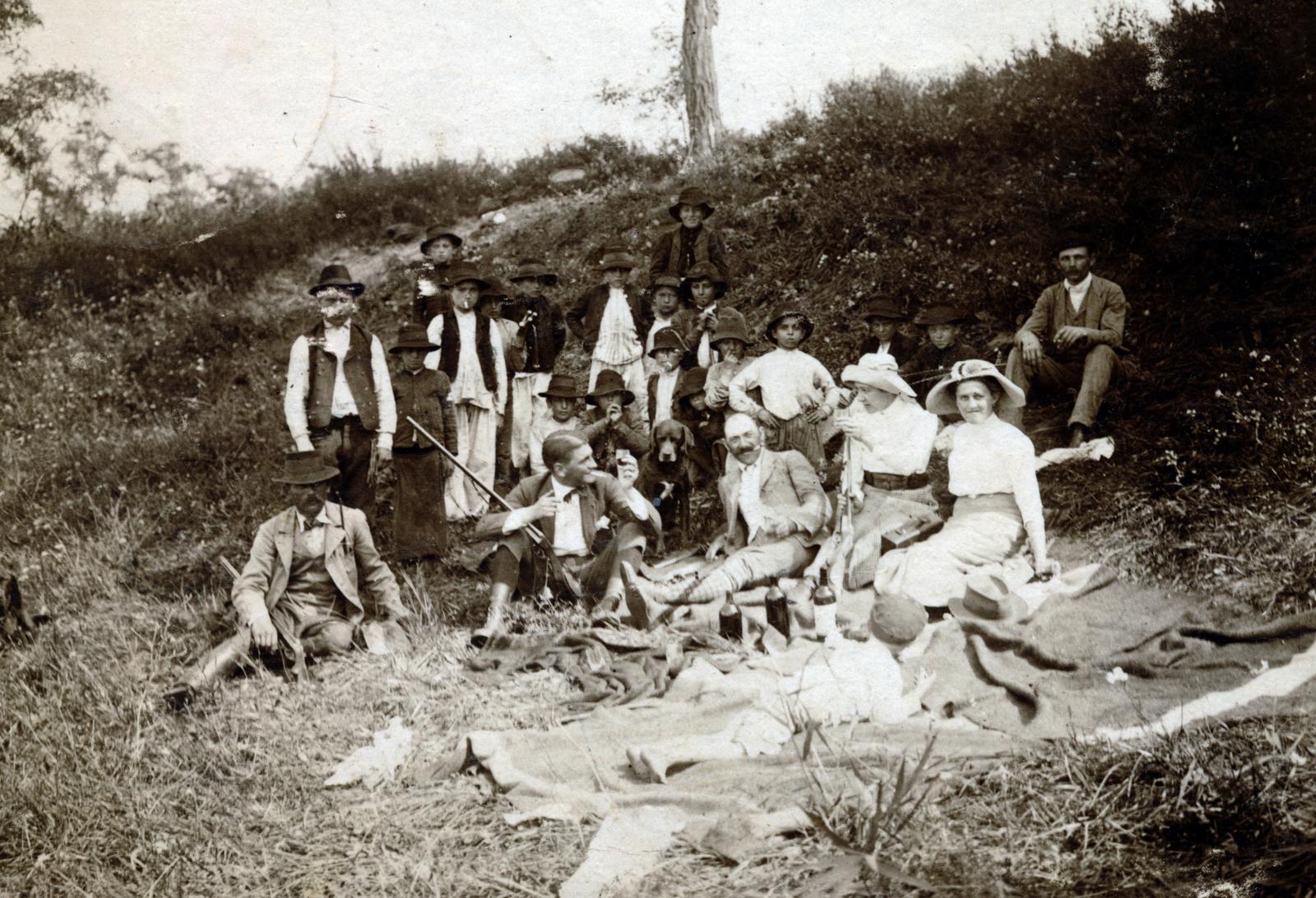 1916, Aczél Frigyes, picnic, Fortepan #232686