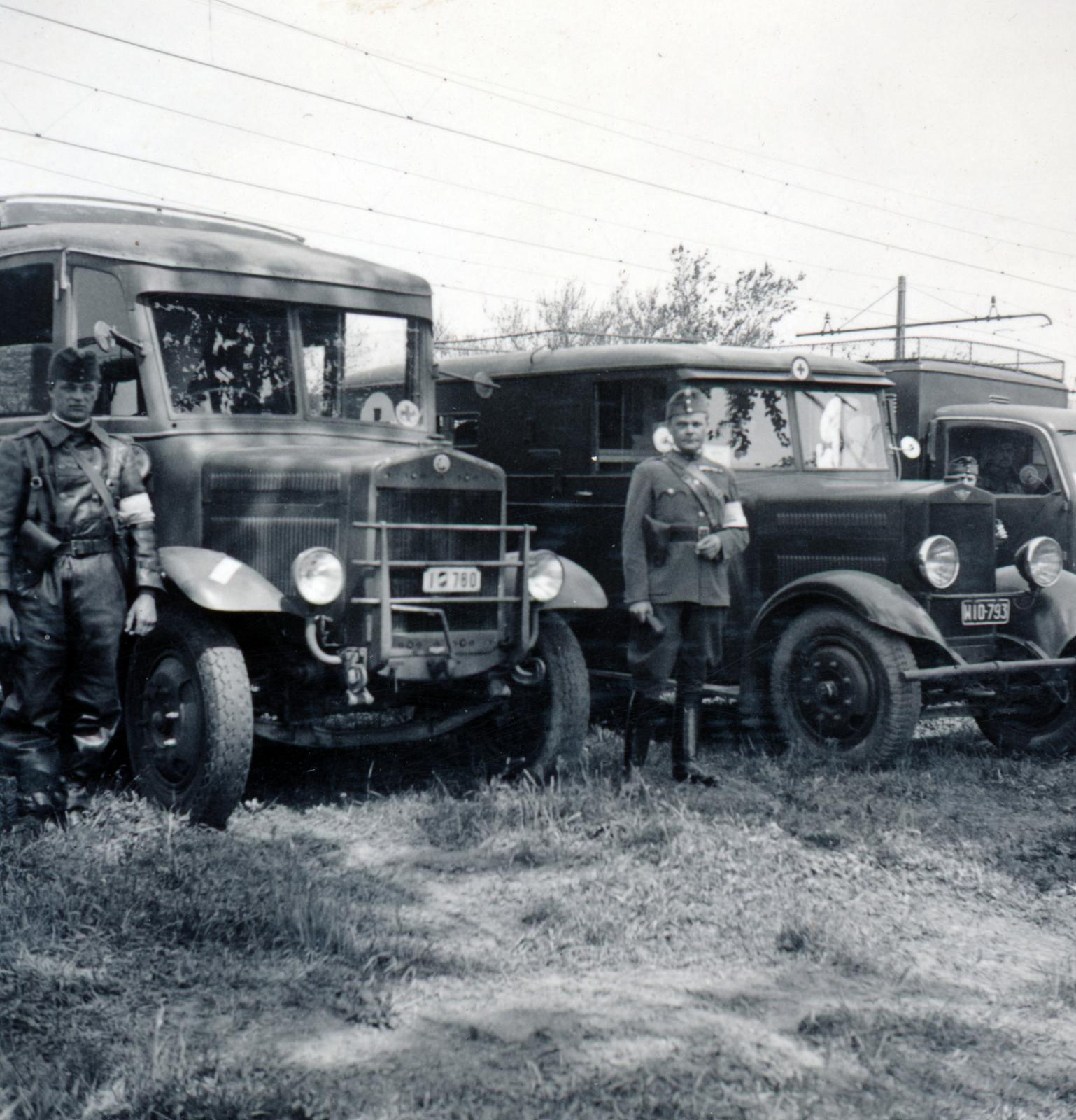 1940, Tordai György, mentőautó, Fortepan #232931