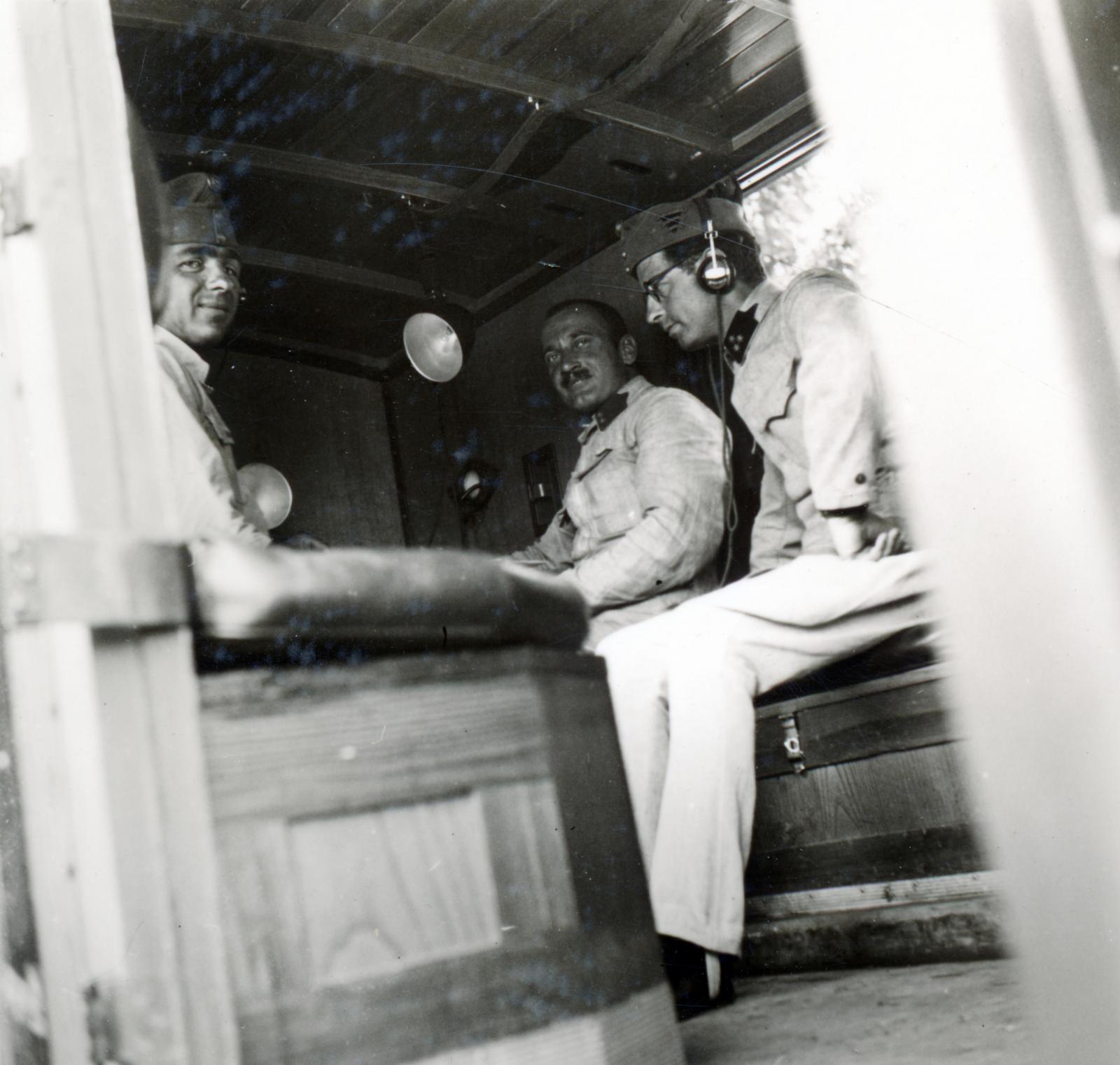 1940, Tordai György, fejhallgató, katona, Fortepan #233000