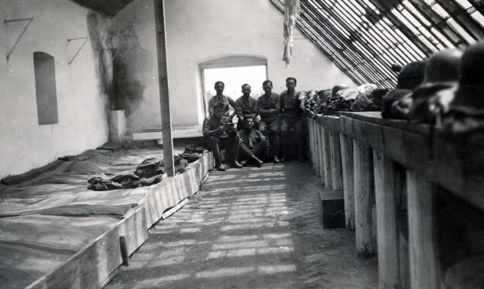 1940, Tordai György, körlet, Fortepan #233064