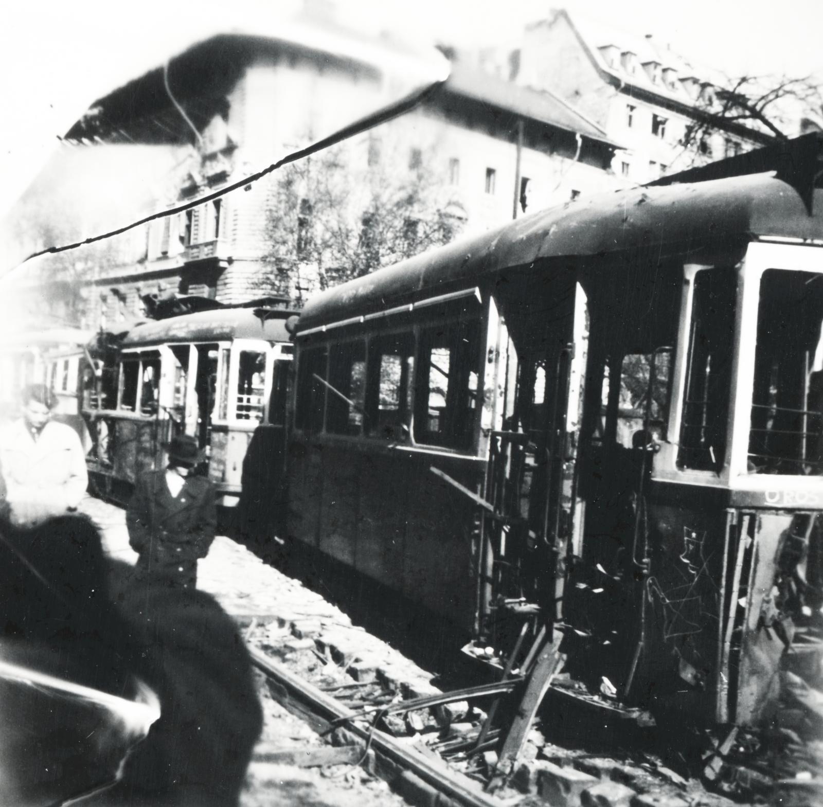 Hungary, Budapest VIII., József körút a Rákóczi térnél., 1956, Pálos Ágnes, Budapest, Fortepan #233235