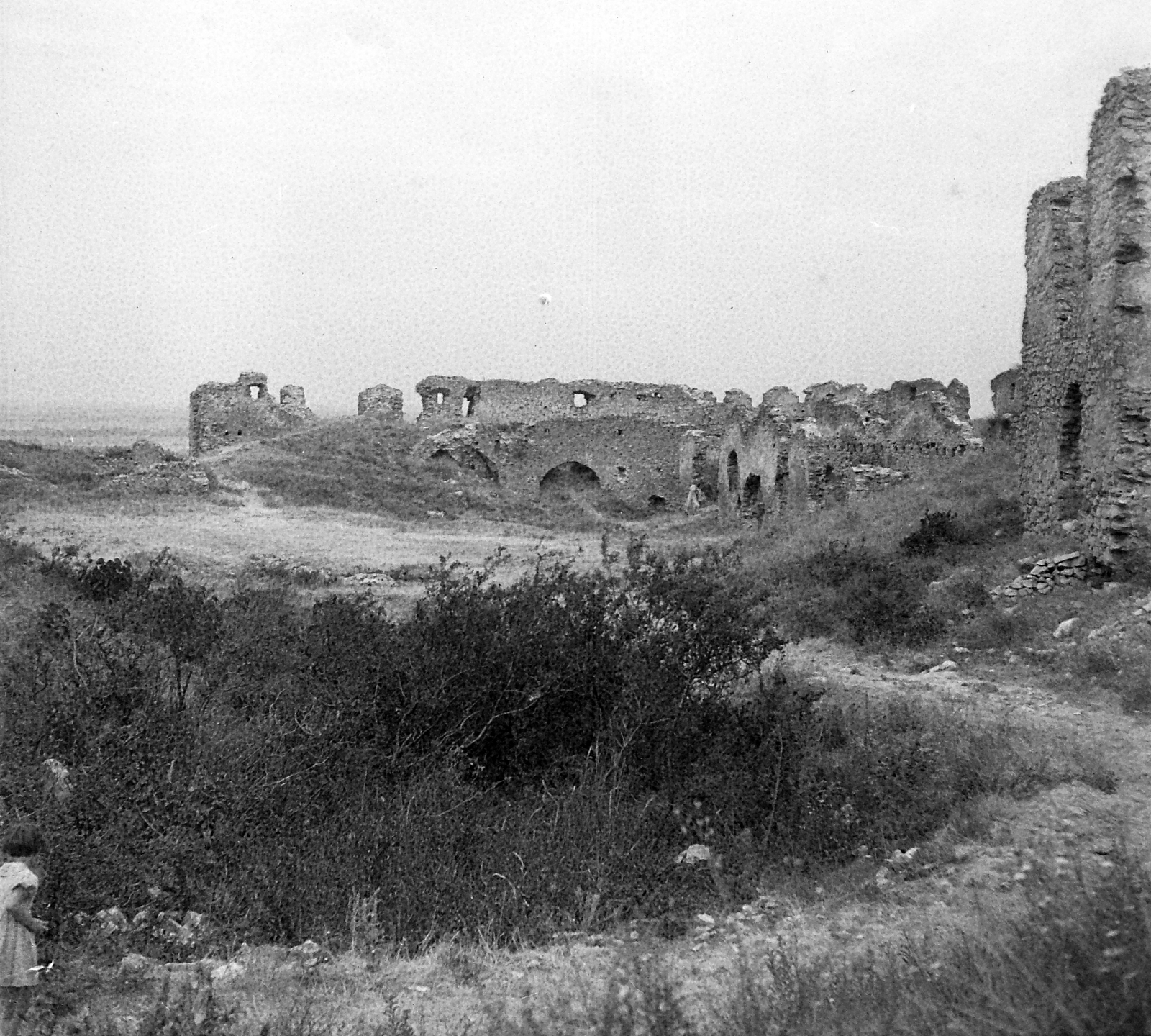 Hungary, Sümeg, 1950, Építész, ruins, castle, Fortepan #23344