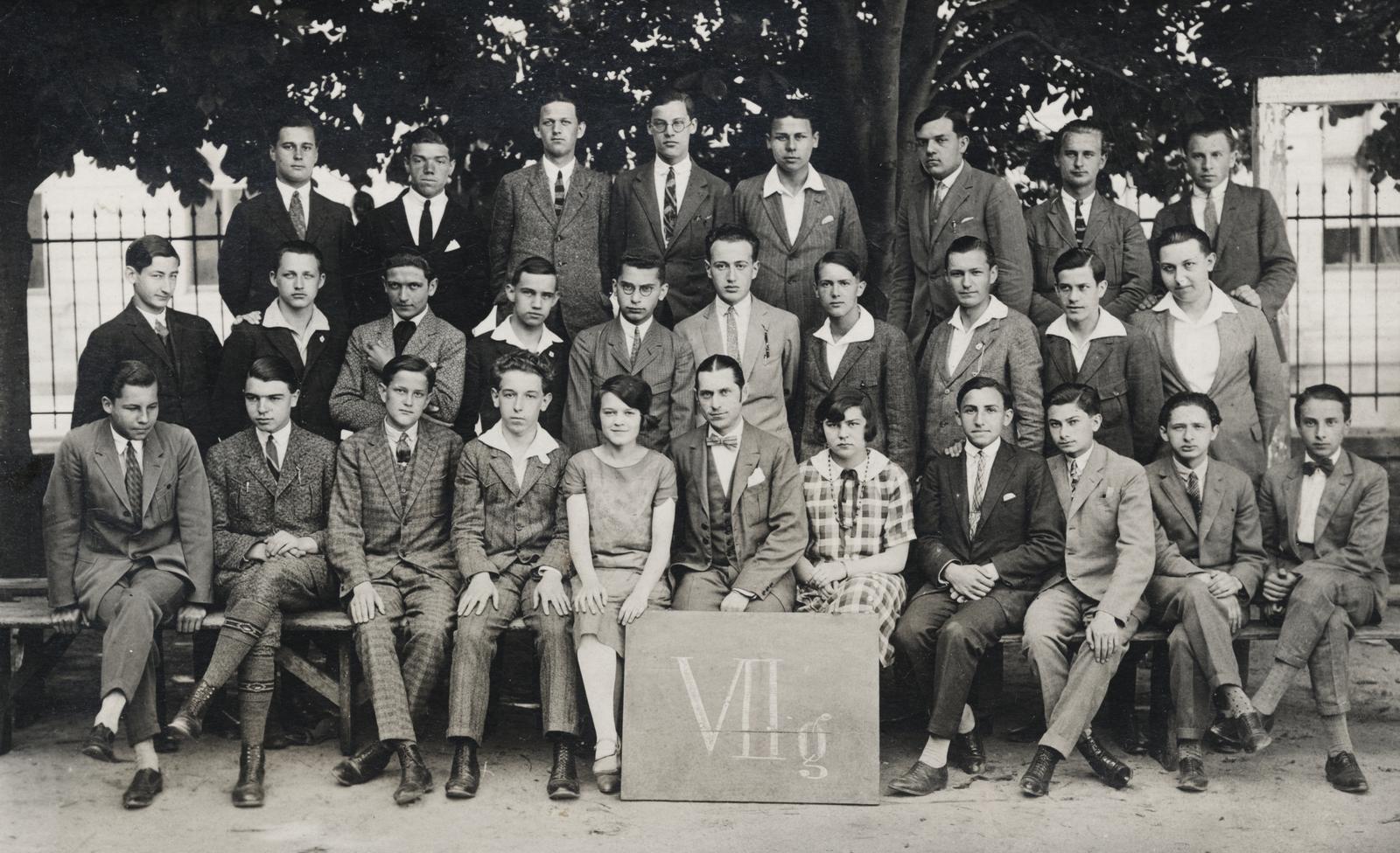 1924, Brogyáni Jenő, class photo, Fortepan #233596