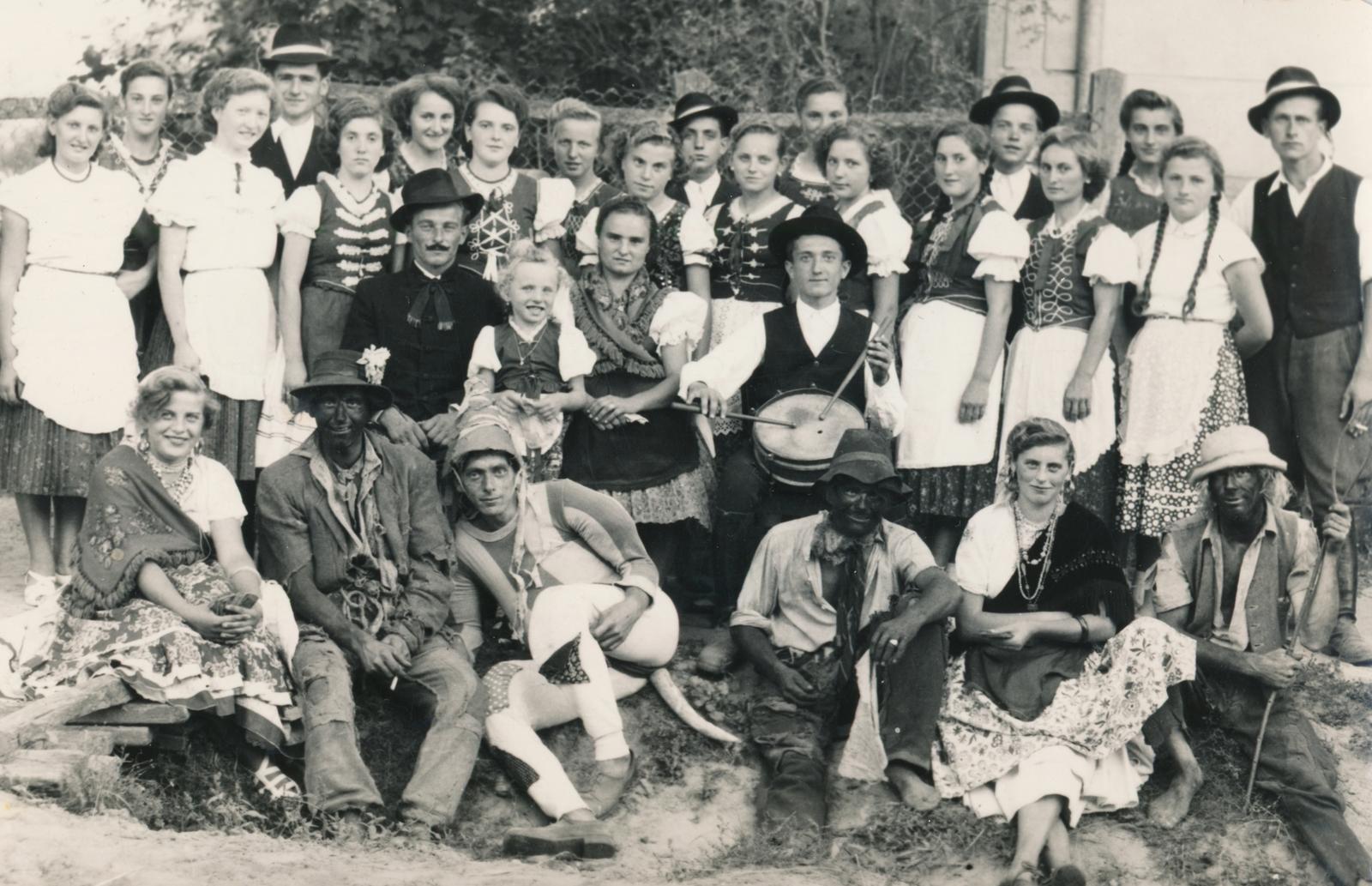 1956, Büki család, színielőadás, jelmez, Fortepan #233690