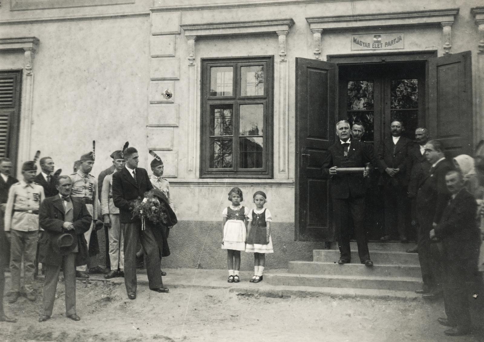 1939, Büki család, Party Headquarters, Fortepan #233694