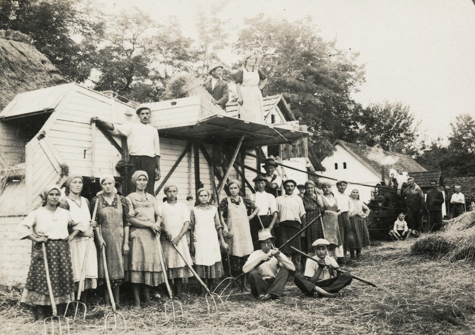 1931, Büki család, vasvilla, munkásnő, mezőgazdaság, Fortepan #233695