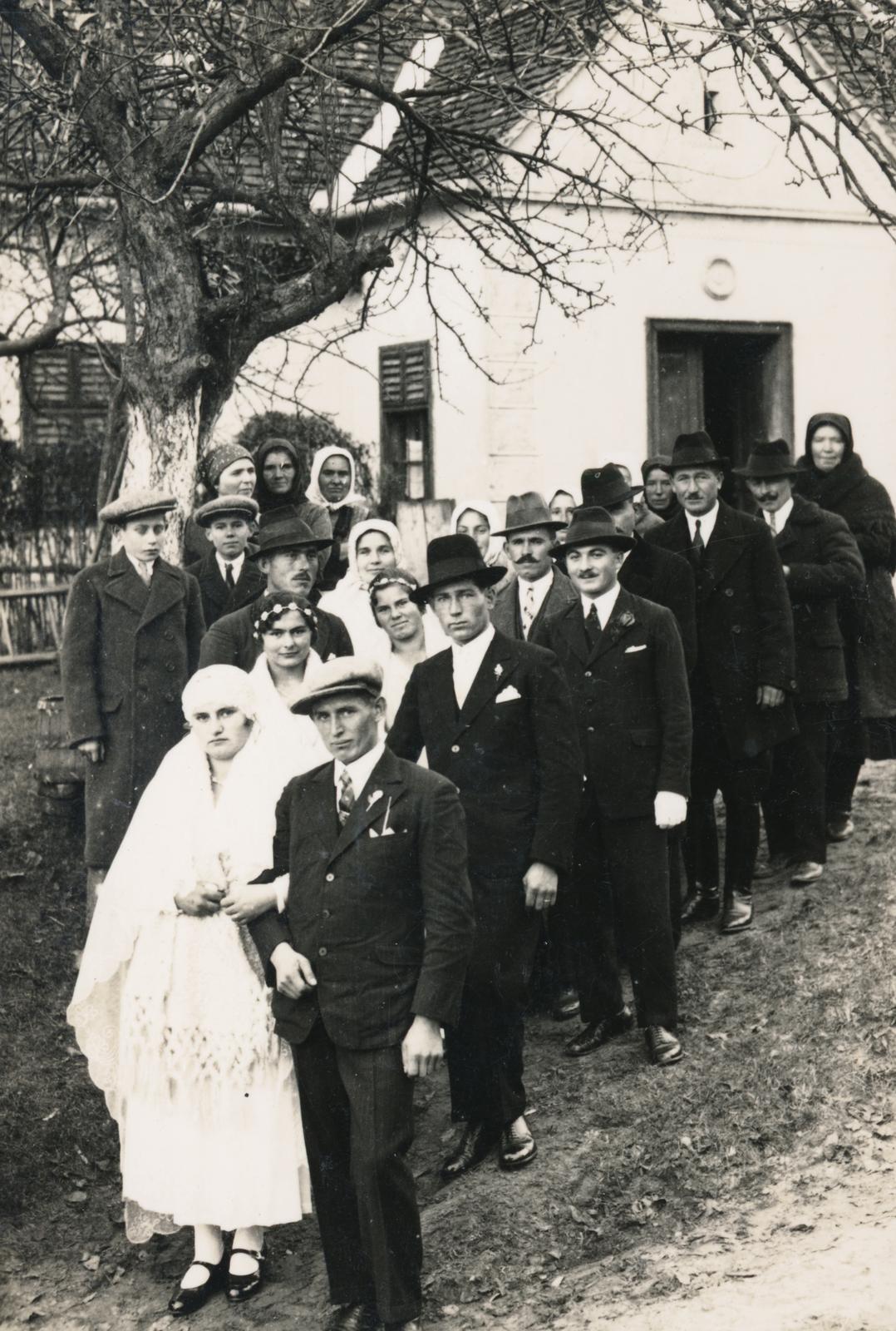 1937, Büki család, esküvő, Fortepan #233744