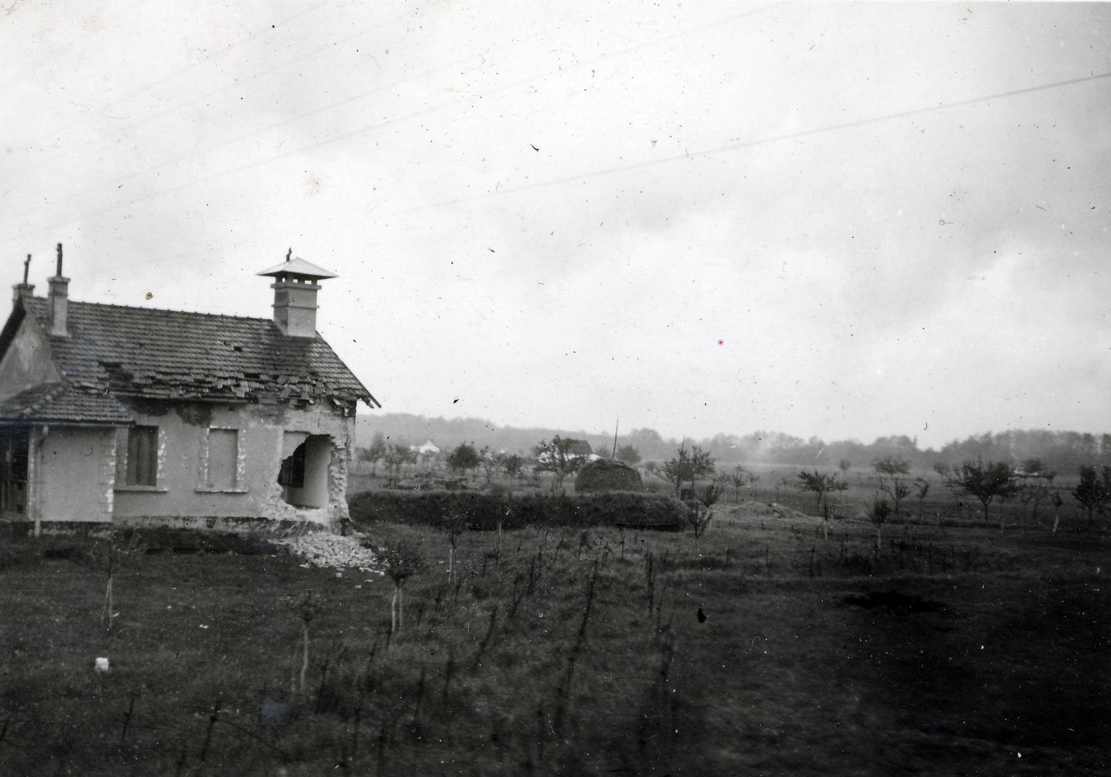 1941, Jezsuita Levéltár, épületkár, Fortepan #233841