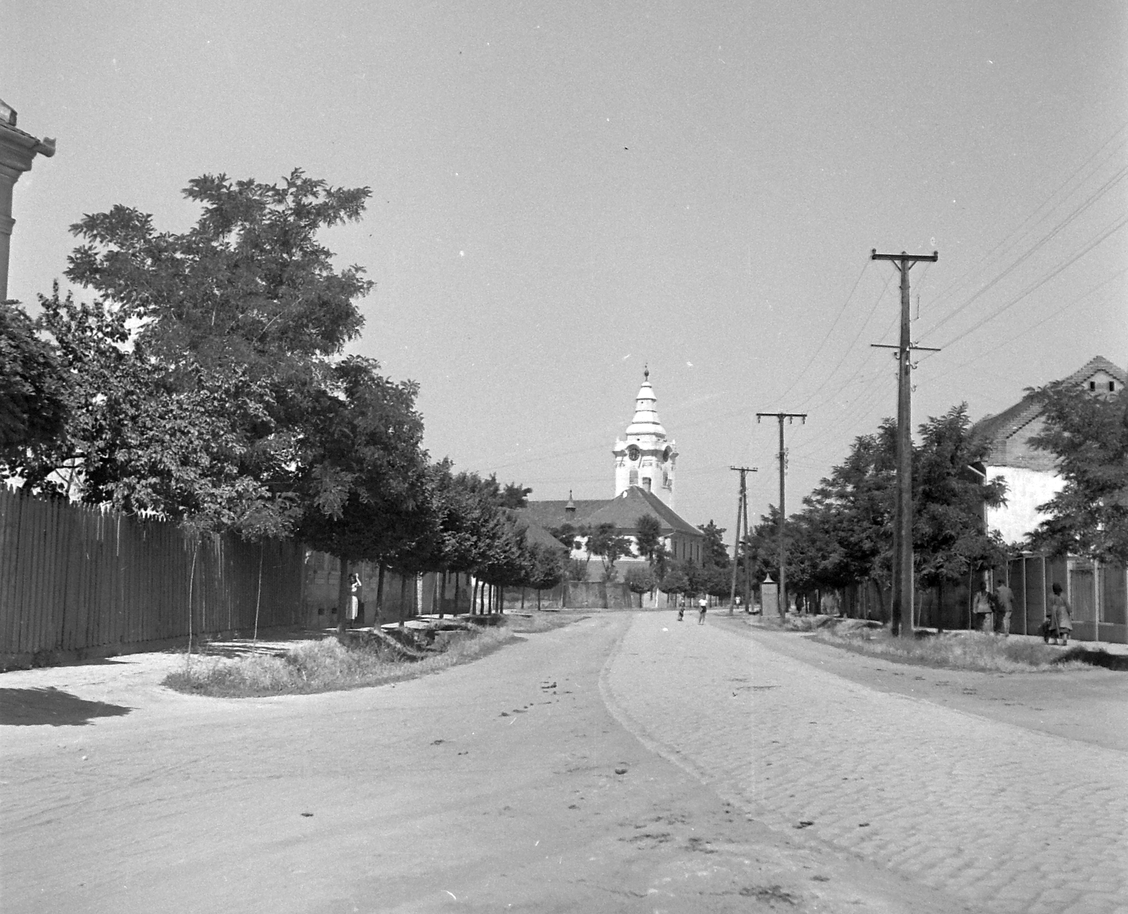 Hungary, Makó, Kálvin (Sibrik Miklós) utca, református ótemplom., 1951, Építész, church, protestant, Fortepan #23399