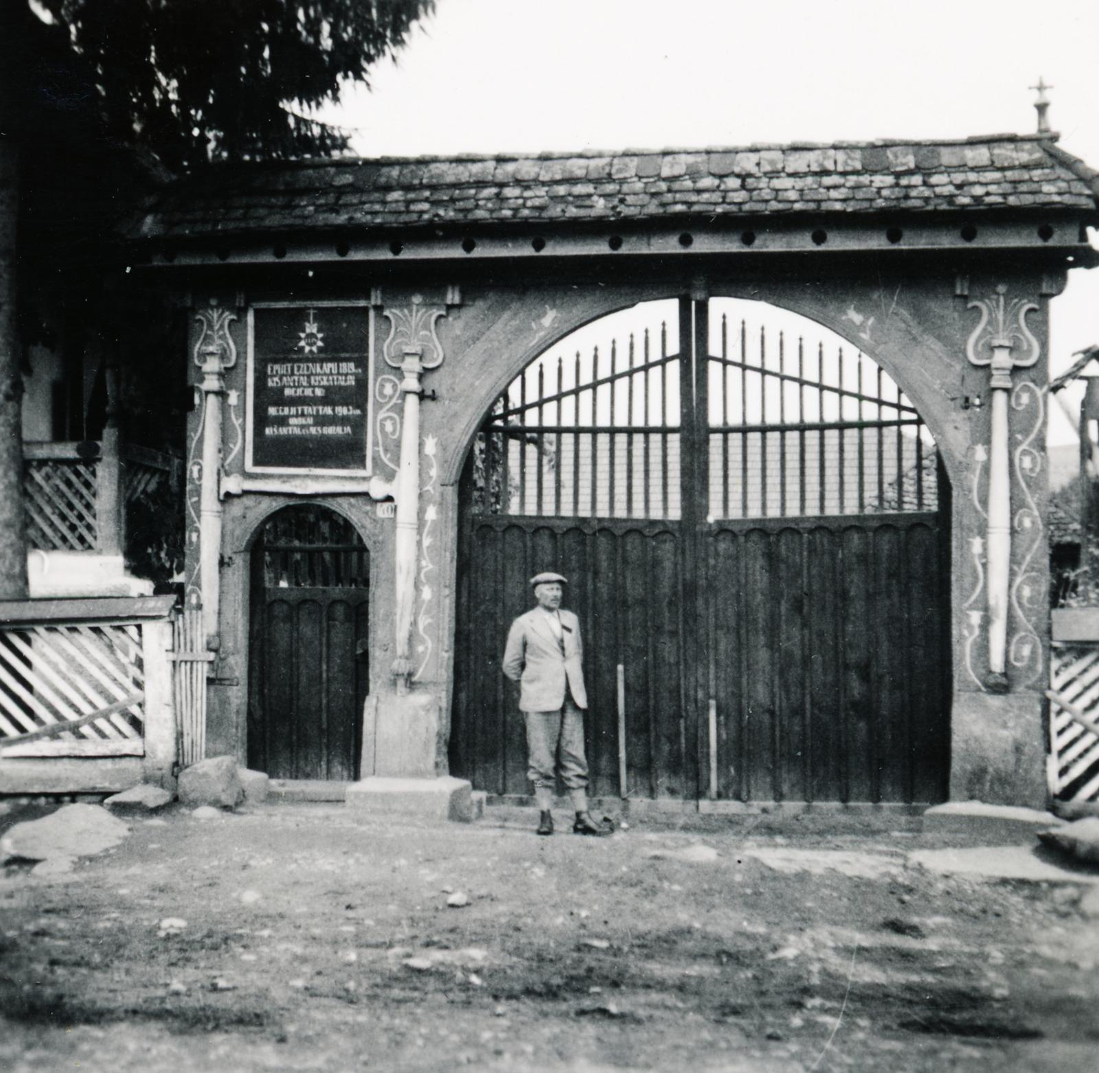 1940, Cserey Zoltán, sekler gate, Fortepan #234015