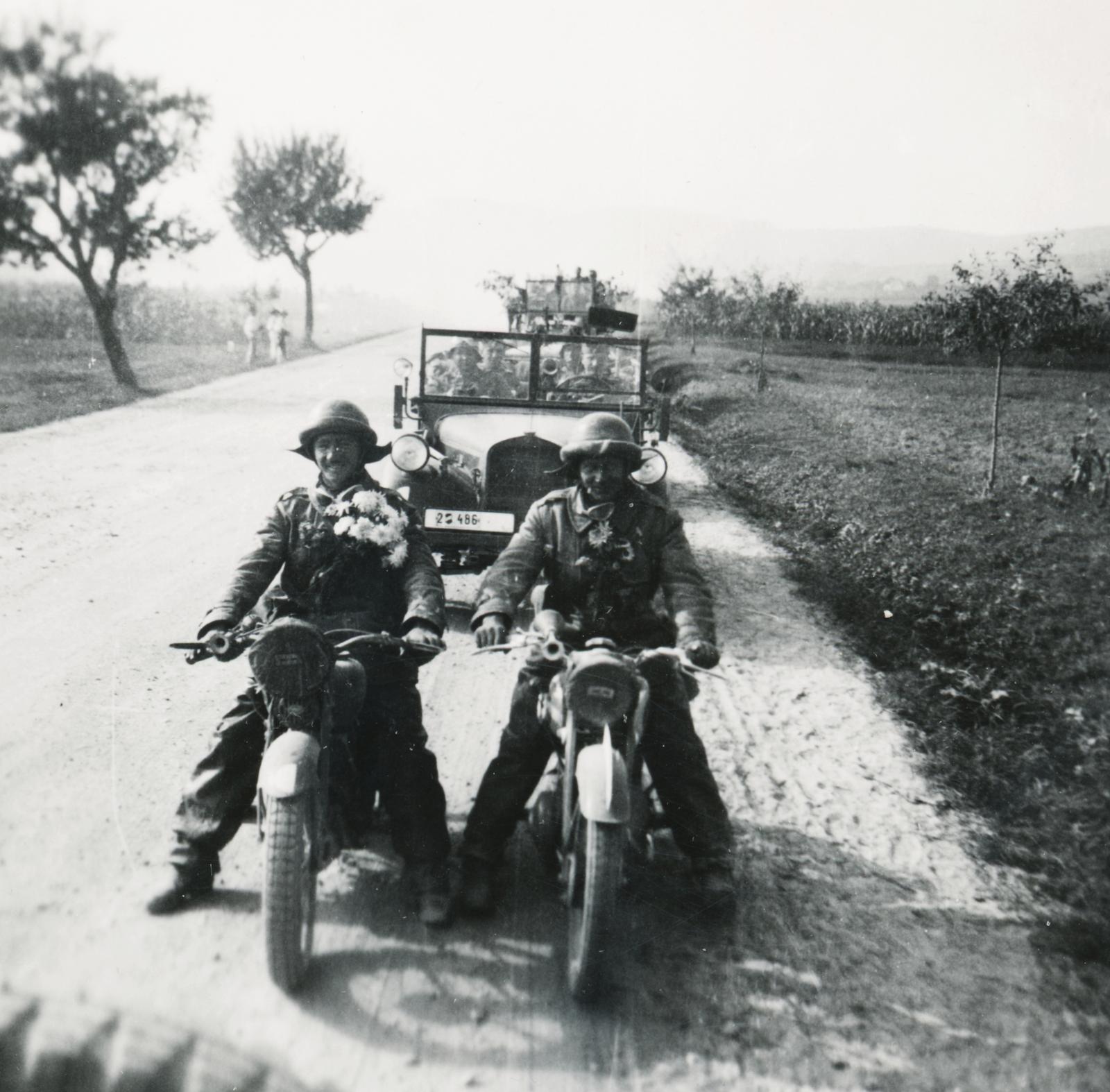 1940, Cserey Zoltán, motorcycle, Fortepan #234039