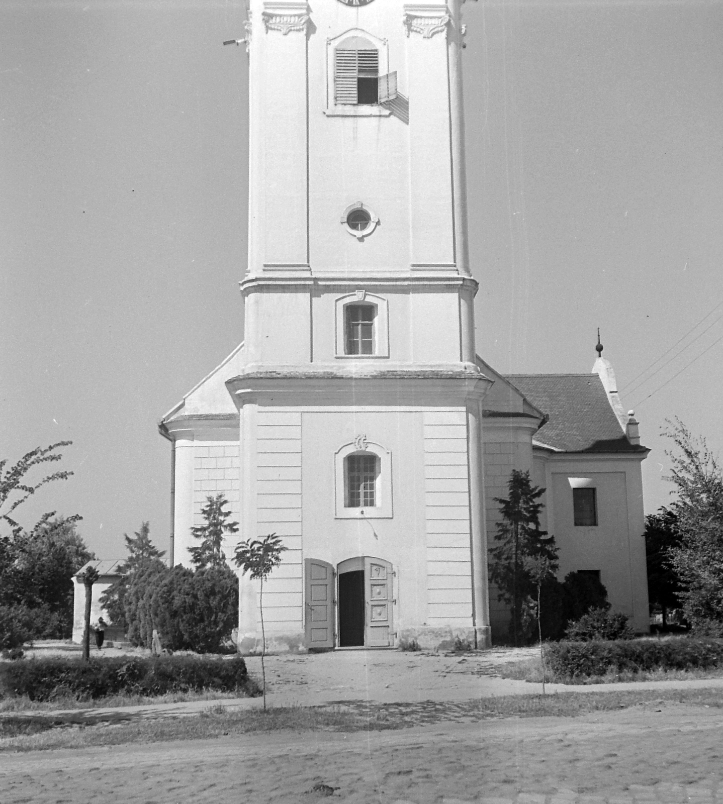 Magyarország, Makó, Kálvin tér, református ótemplom., 1951, Építész, templom, Fortepan #23406