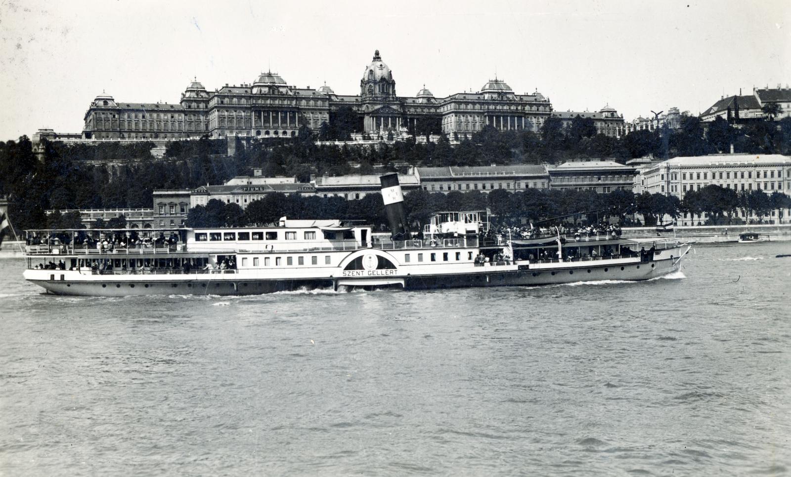 1933, Gödi Digitális Fotóarchívum, Duna, szálloda, gőzhajó, Fortepan #234157