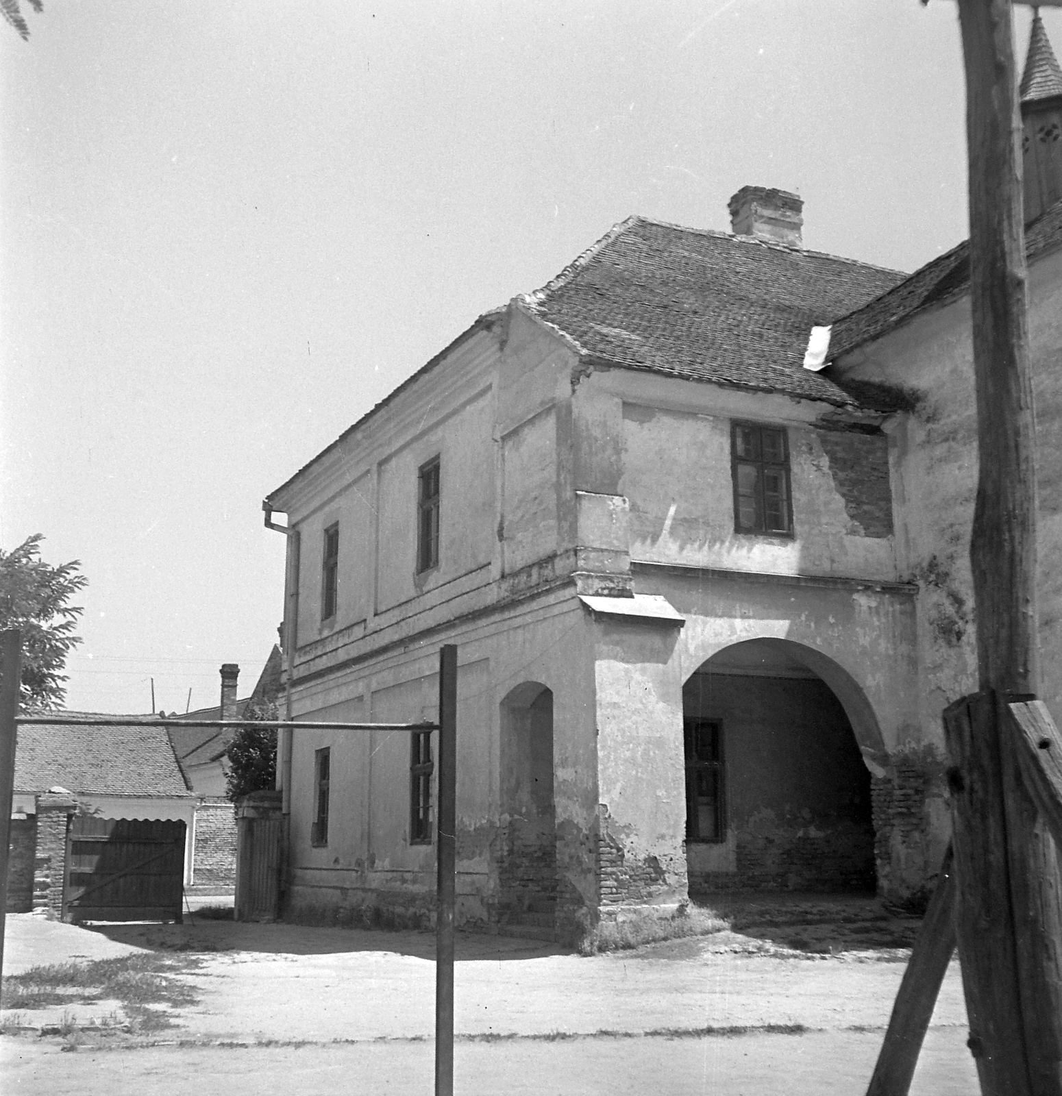 Hungary, Makó, Kálvin út 7., Református nagyiskola (Bagolyvár)., 1951, Építész, religion, school, protestant, Fortepan #23421