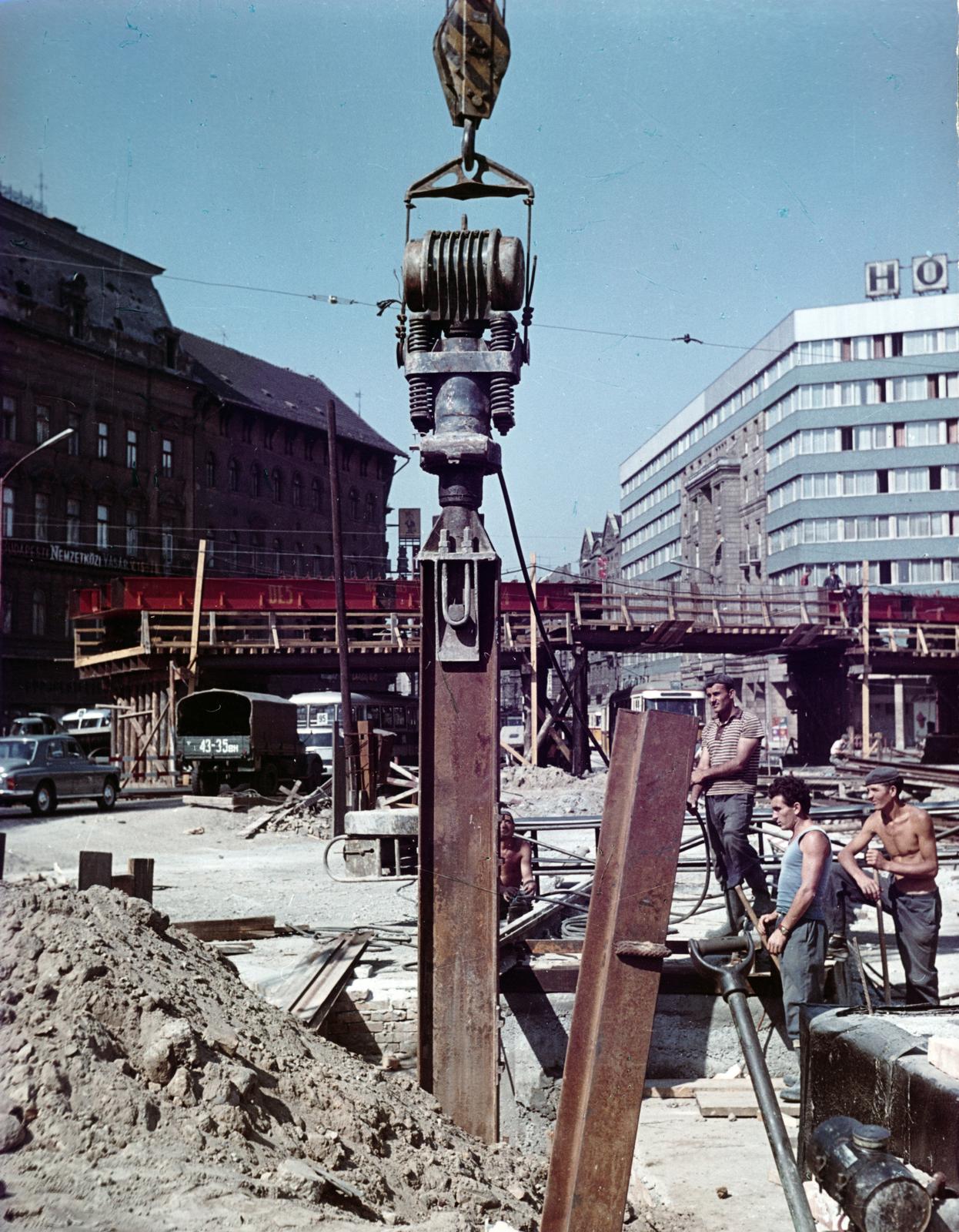 1969, Hegyvidéki Helytörténeti Gyűjtemény, subway construction, Fortepan #234258