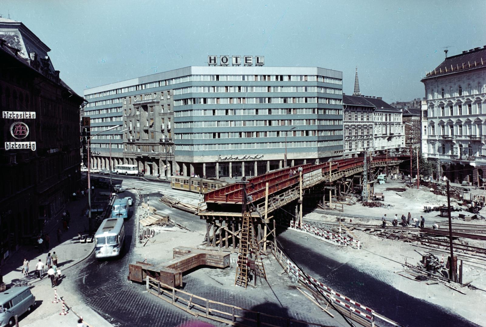 1969, Hegyvidéki Helytörténeti Gyűjtemény, colorful, overpass, construction, Fortepan #234260