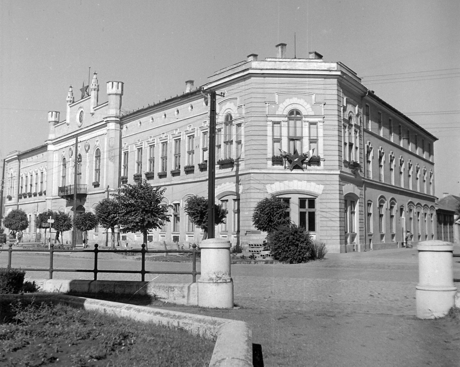 Hungary, Makó, régi városháza., 1951, Építész, Red Star, public building, Fortepan #23432