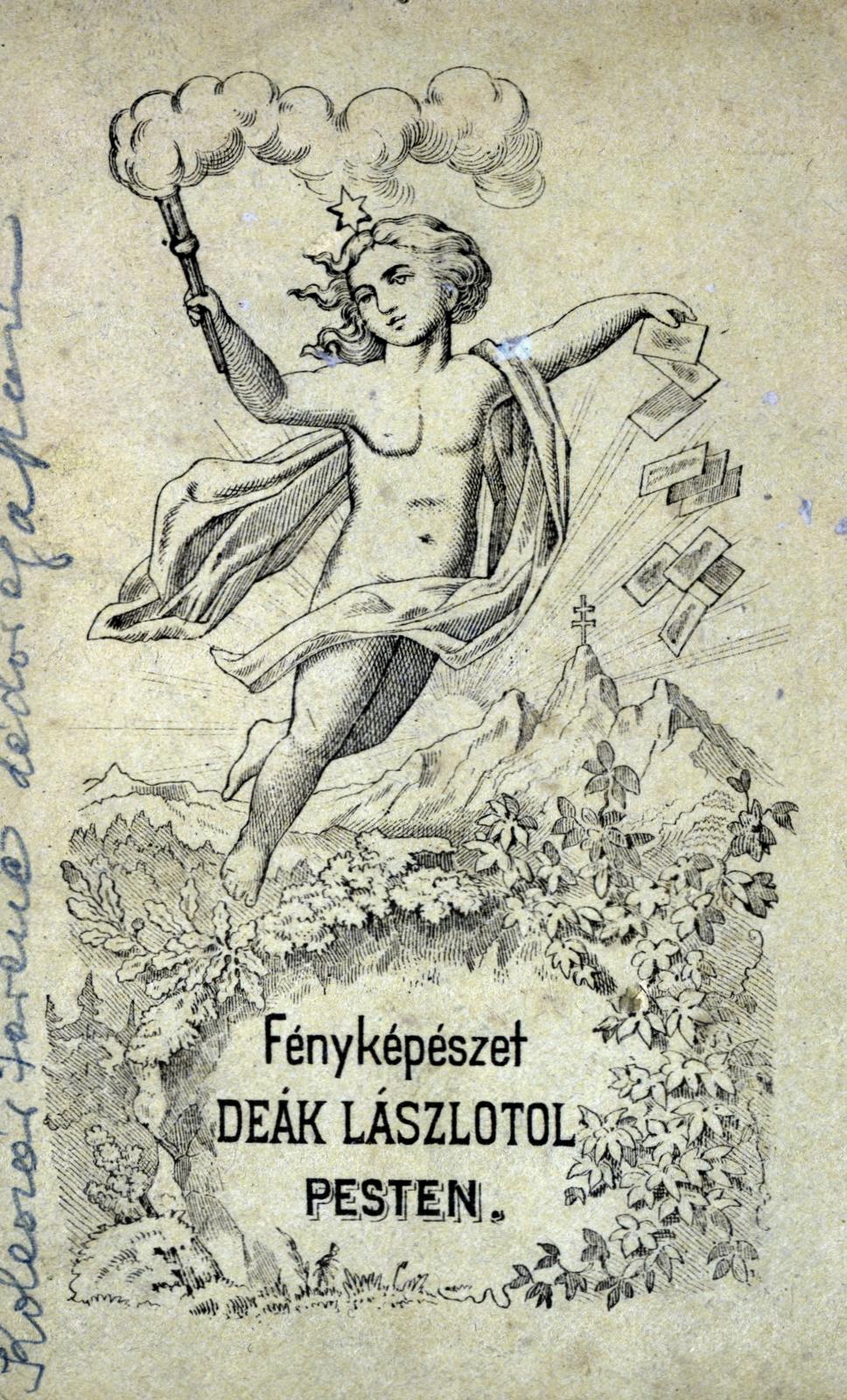 Hungary, Budapest, Deák László fényképész., 1900, Hegyvidéki Helytörténeti Gyűjtemény, verso, Fortepan #234335