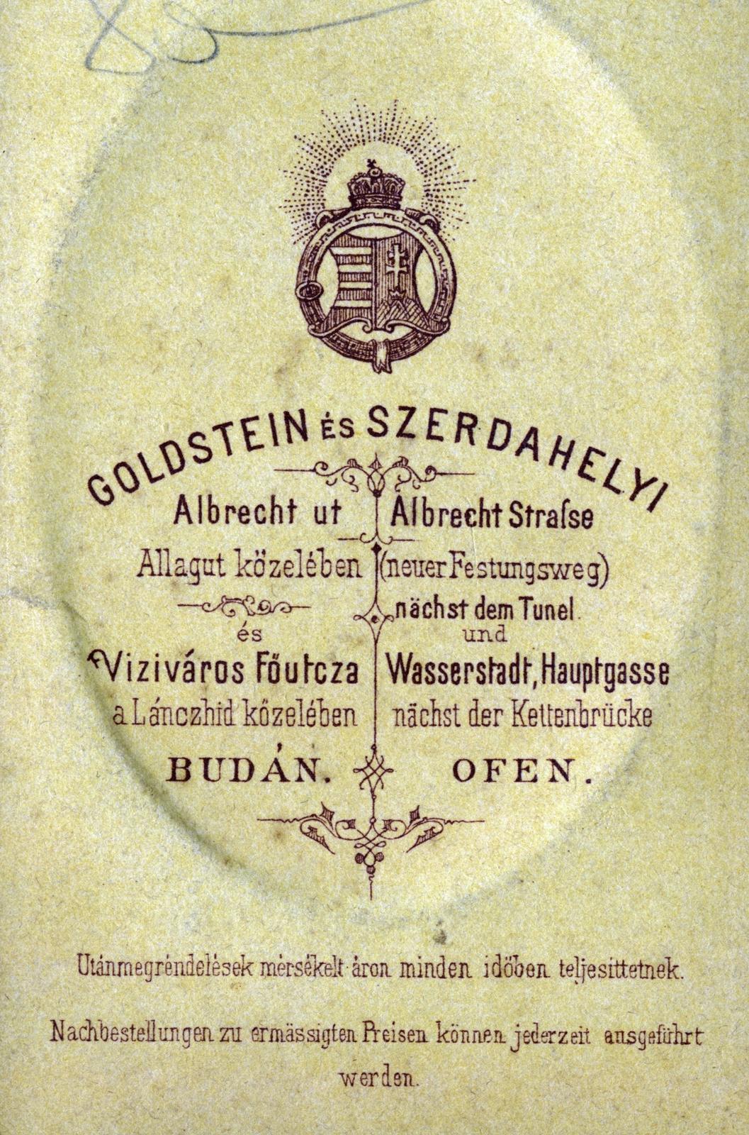 1900, Hegyvidéki Helytörténeti Gyűjtemény, verso, Fortepan #234336