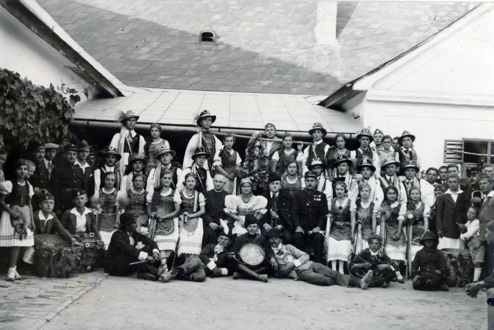 Hungary, 1934, Hegyvidéki Helytörténeti Gyűjtemény, theatrical group, tableau, Fortepan #234361