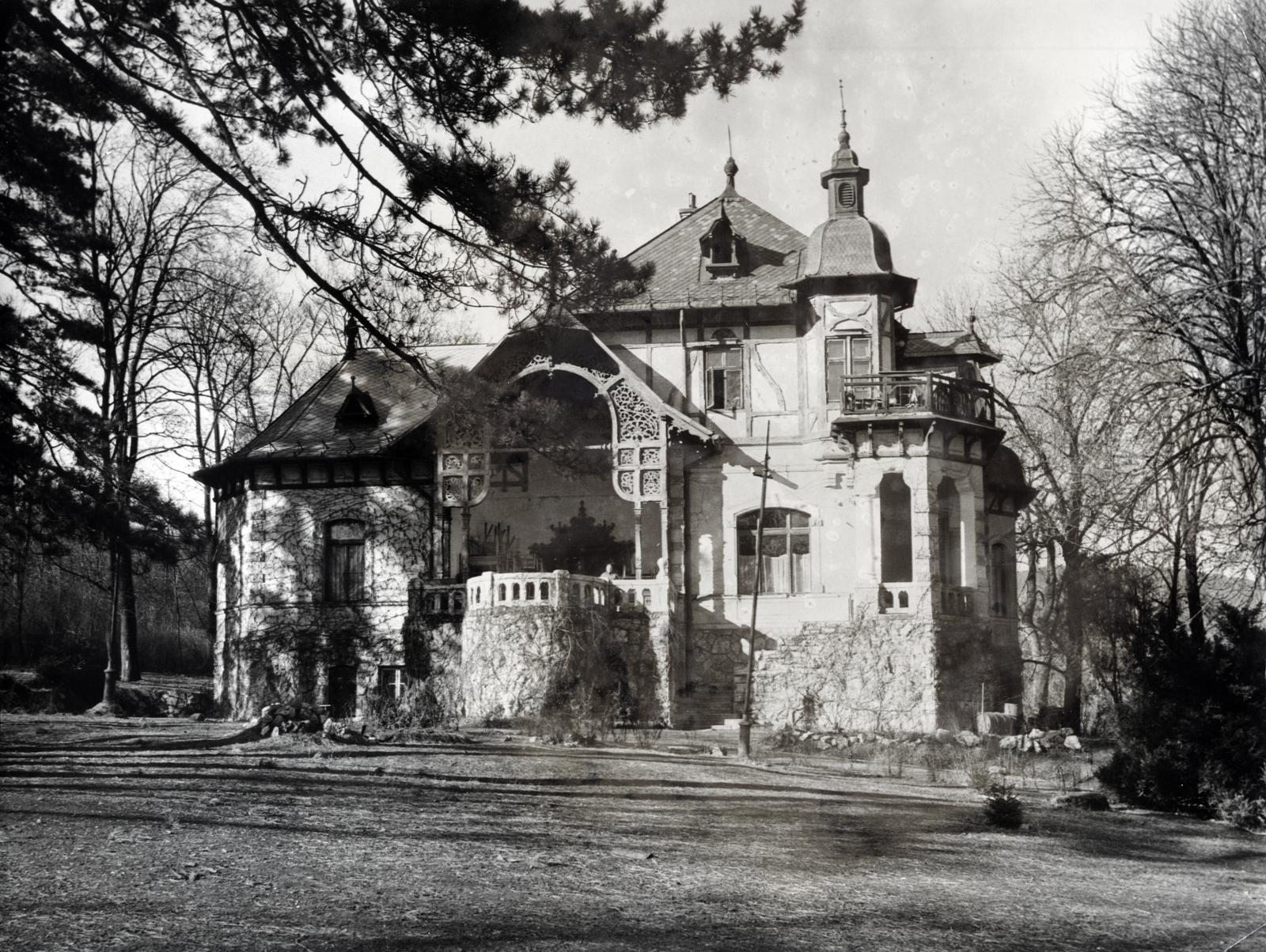 Hungary, Budapest II., Budakeszi út 57/a, Töry-villa., 1909, Hegyvidéki Helytörténeti Gyűjtemény, Budapest, mansion, Fortepan #234691