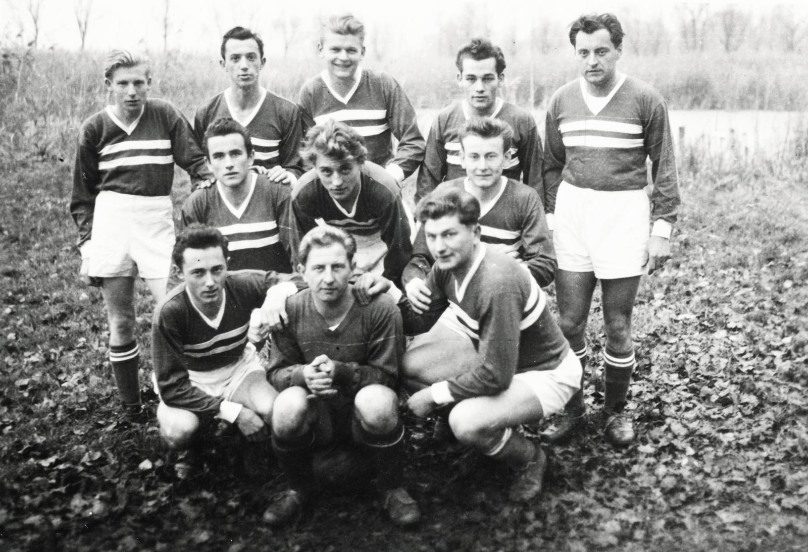 Hungary, Keszthely, a Keszthelyi Törekvés felnőtt labdarugó csapata., 1952, Rudolf Csaba, Fortepan #234836