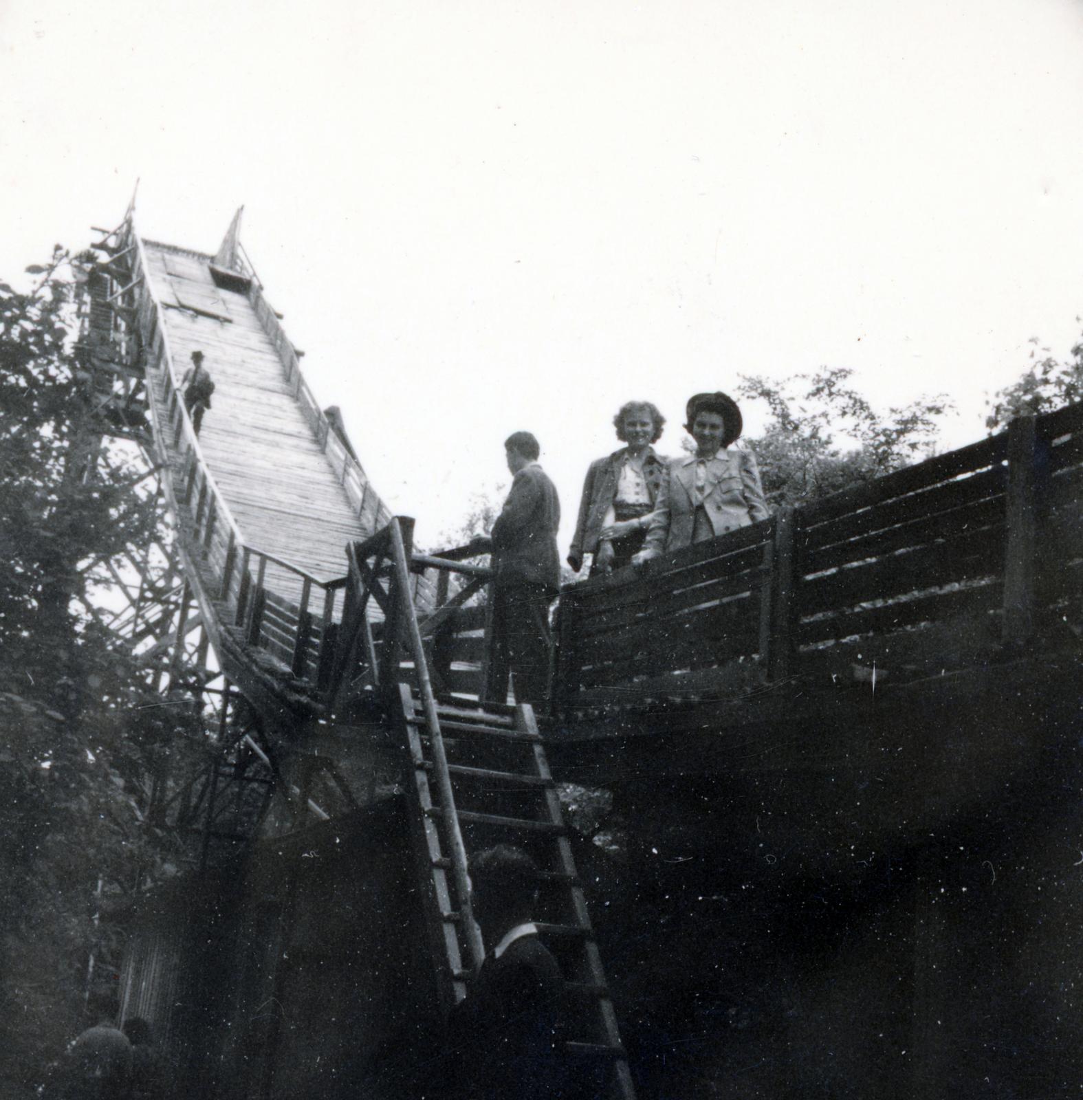 Magyarország, Budapest XII., Svábhegy, síugró sánc., 1937, Tatai Gergely, Budapest, Fortepan #234880