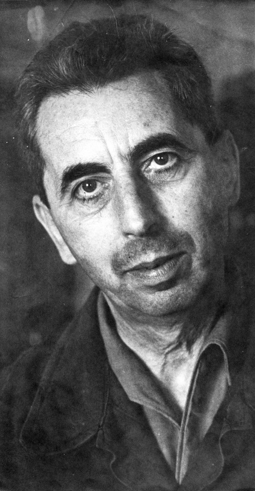 Hungary, Bartha László festőművész, könyvillusztrátor és díszlettervező., 1967, Lőcsei (Tóth) Péter, portrait, man, eyebrow, Fortepan #234948