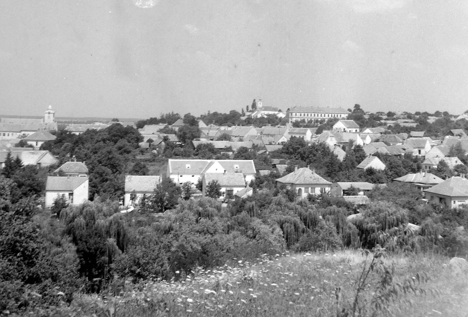 Magyarország, Vasvár, látkép a Góré dombról., 1952, Építész, látkép, Fortepan #23495