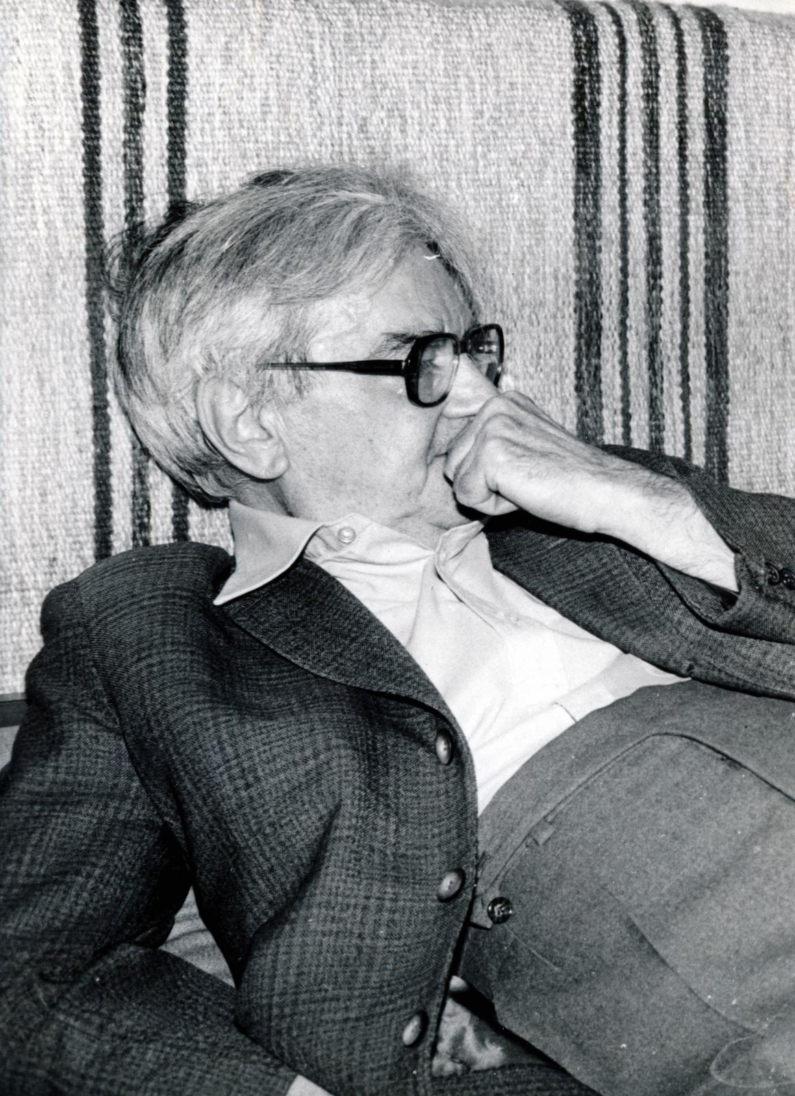 Magyarország, Weöres Sándor költő., 1972, Lőcsei (Tóth) Péter, Fortepan #234963