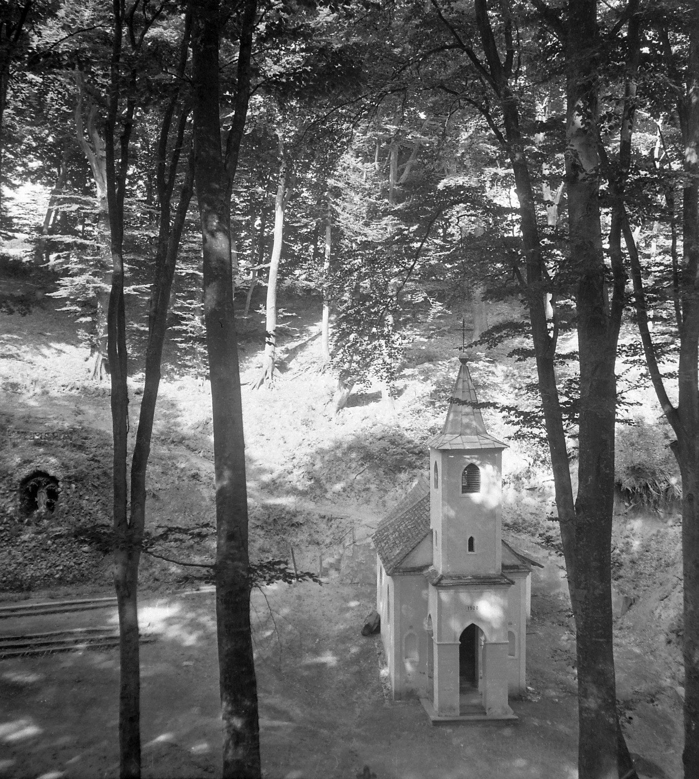 Hungary, Vasvár, Szentkúti kápolna, Mária búcsújáróhely., 1952, Építész, chapel, pilgrimage, Fortepan #23505