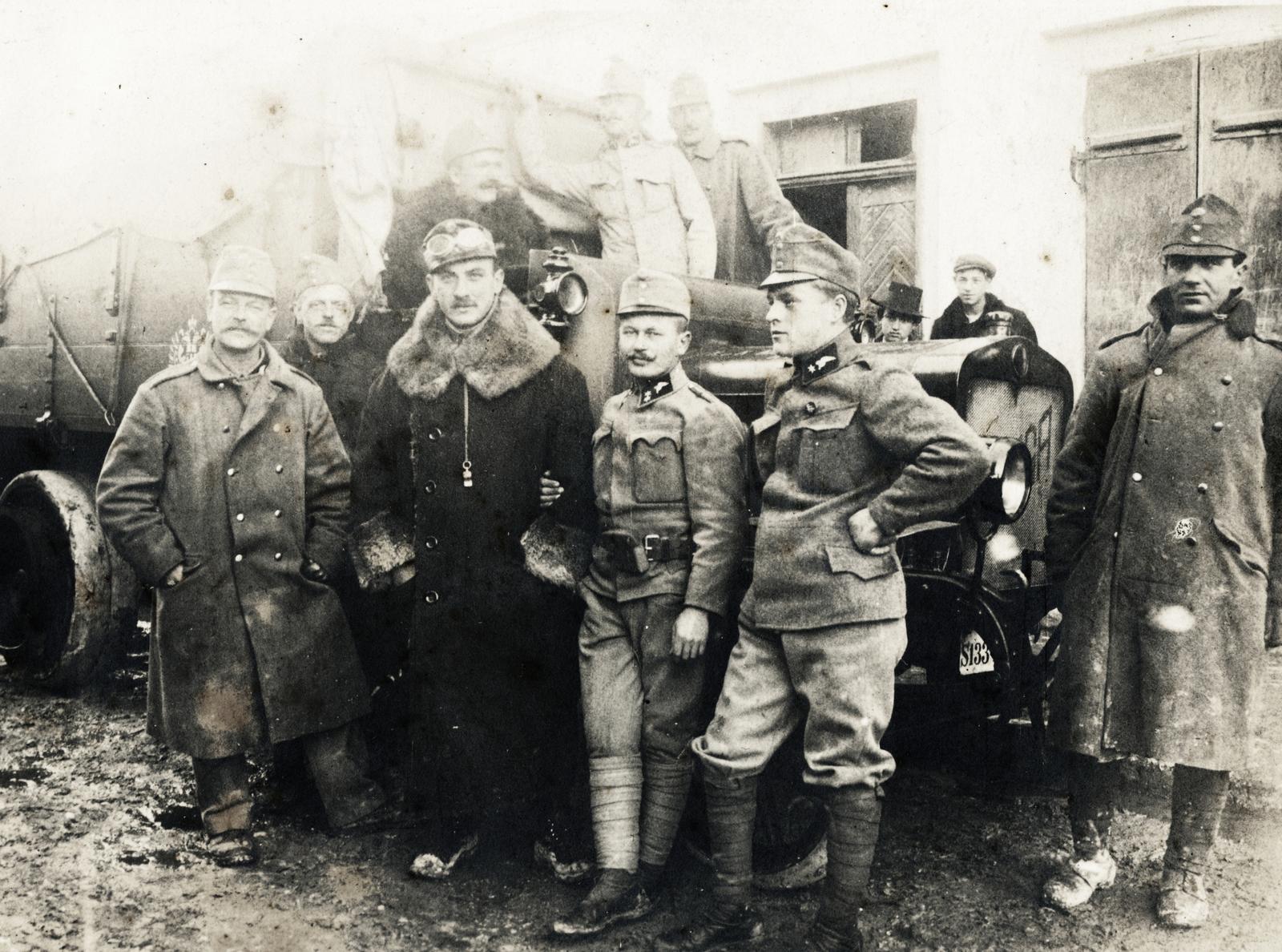 1915, Zalai Mária, német katona, télikabát, lábtekercs, katona, Fortepan #235052