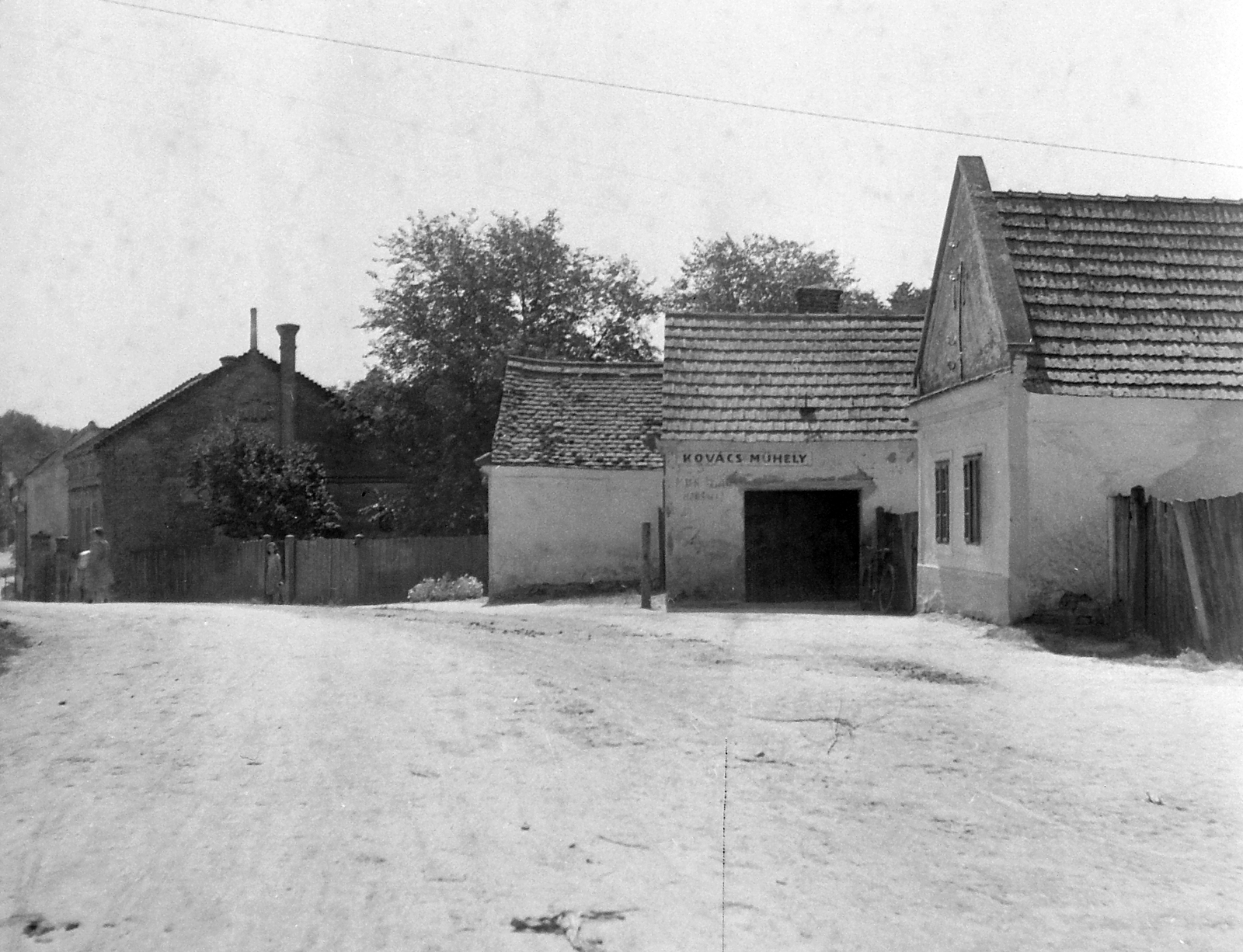 Magyarország, Vasvár, Győrvári utca eleje északról., 1952, Építész, műhely, kovácsműhely, Fortepan #23514