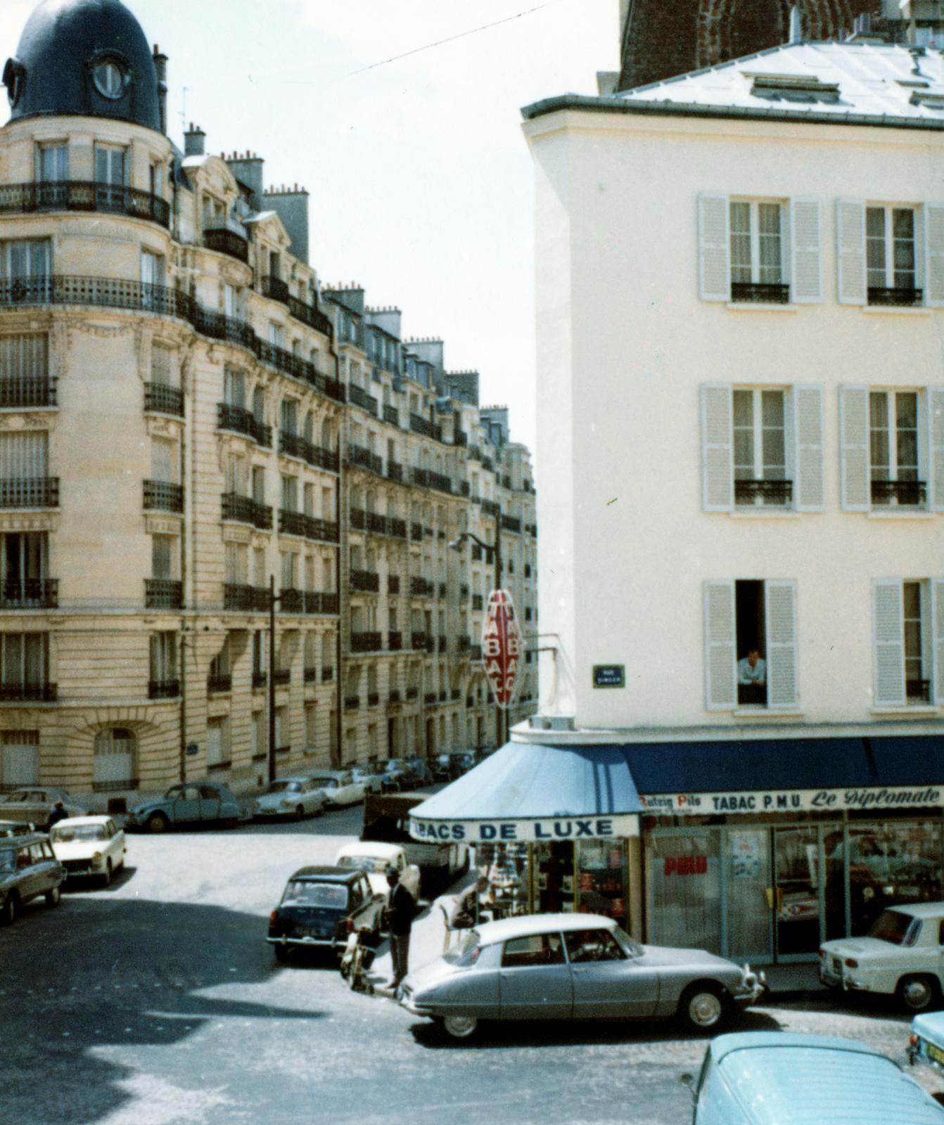 France, Paris, Rue Singer, balra a Rue Alfred-Bruneau., 1962, Halász Gábor, colorful, Fortepan #235154