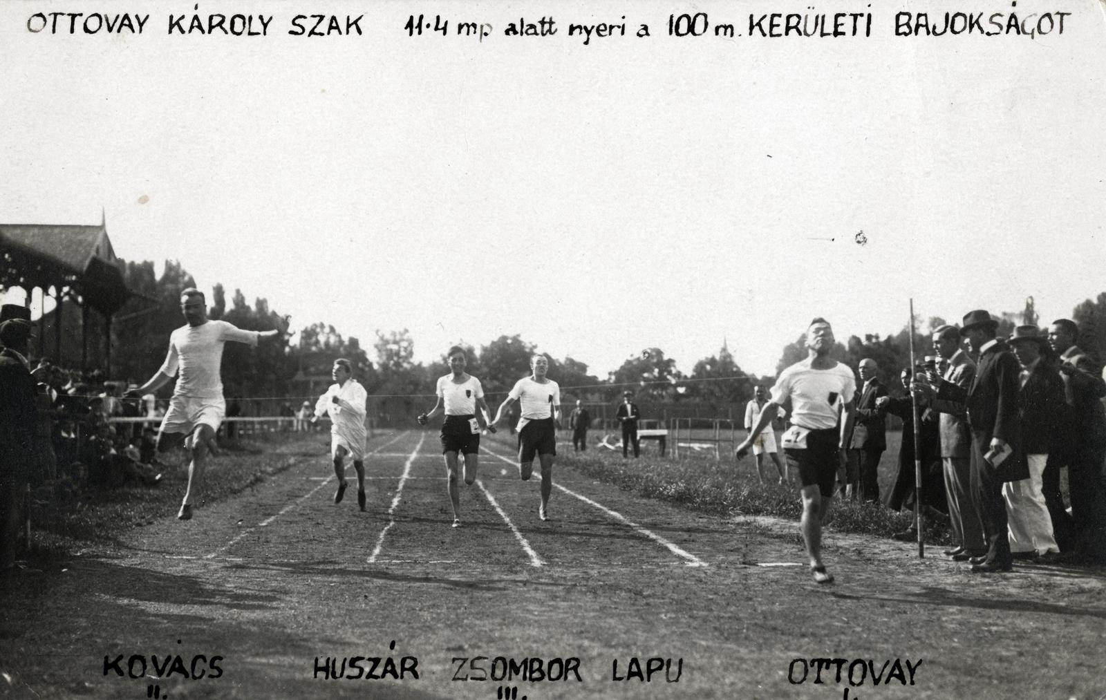 1922, Zsombor Ede, Best of, sport jersey, competitive running, Fortepan #235176