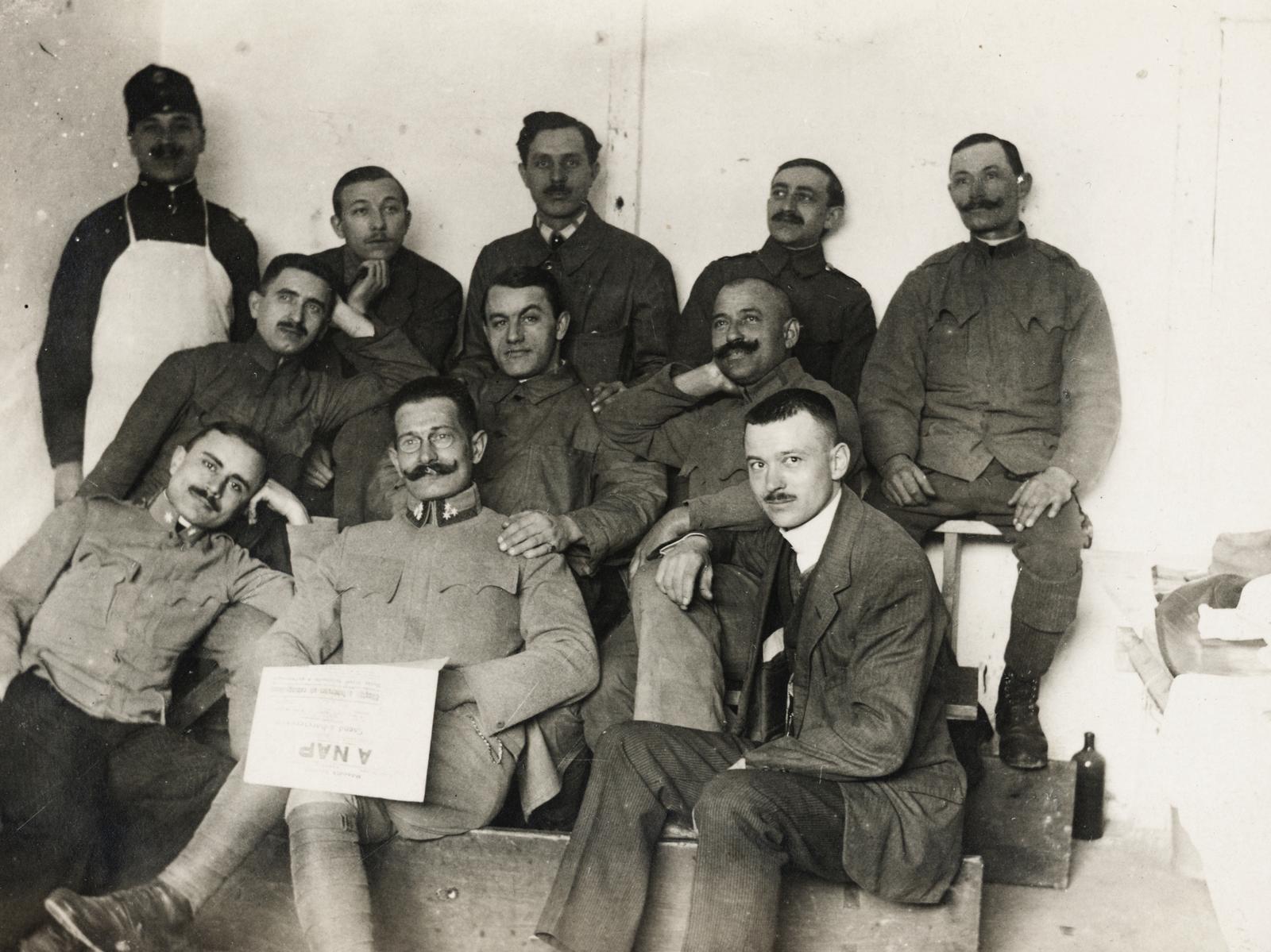 1917, Kenderessy Tibor, newspaper, soldier, tableau, First World War, Fortepan #235560