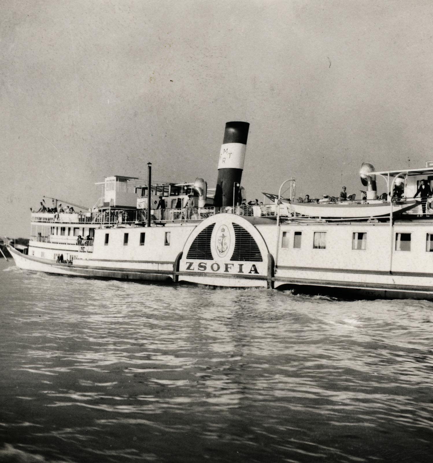1936, Hegedűs Tibor, steamboat, Fortepan #235721