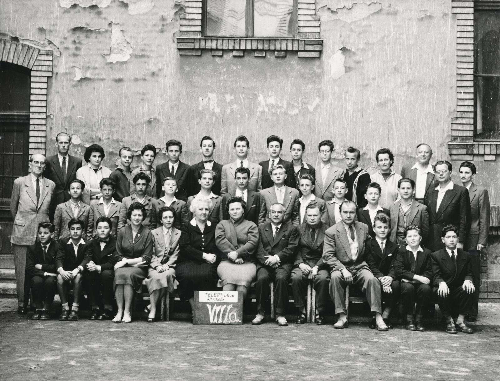 1960, Milkovits Gábor, class photo, Fortepan #235996