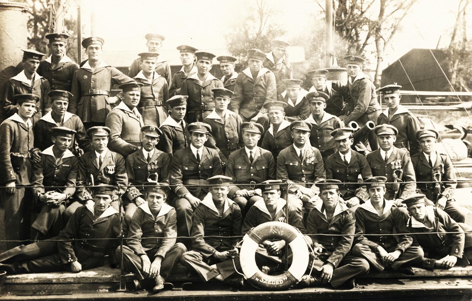 1926, Csáki László Csaba, river guard, Fortepan #236101