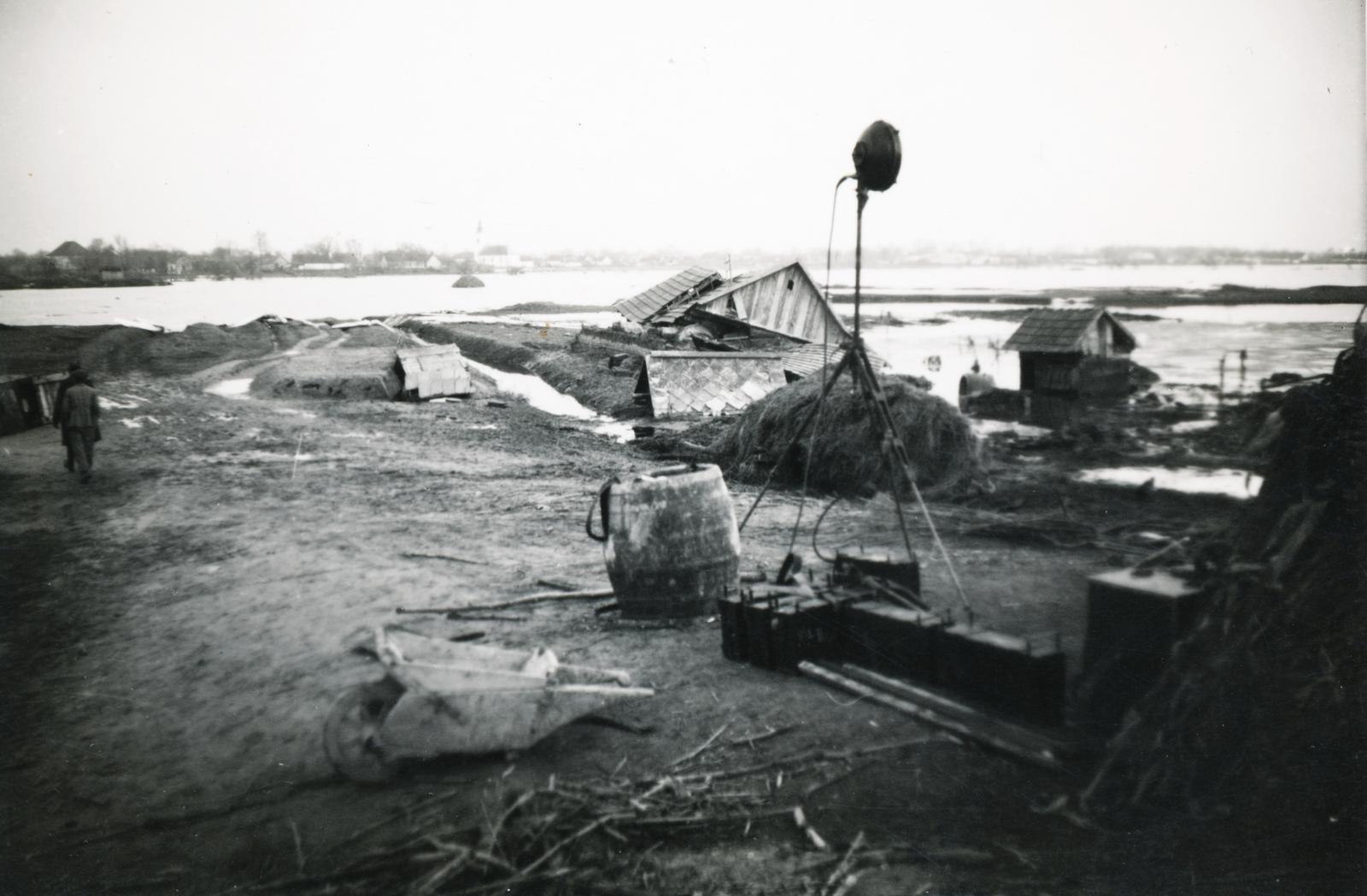 1941, Márton Attila, flood, Fortepan #236149