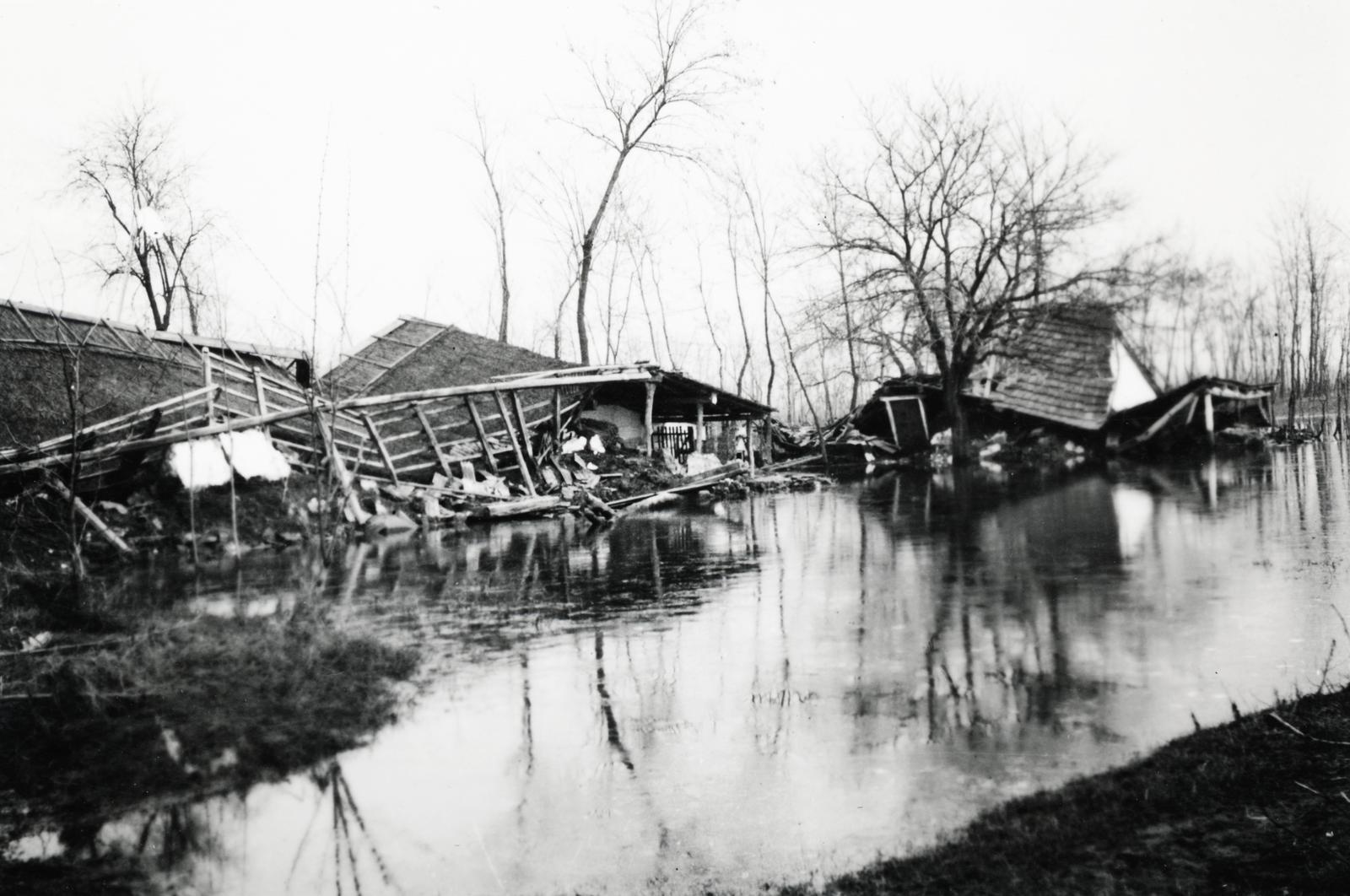 1940, Márton Attila, flood, Fortepan #236150