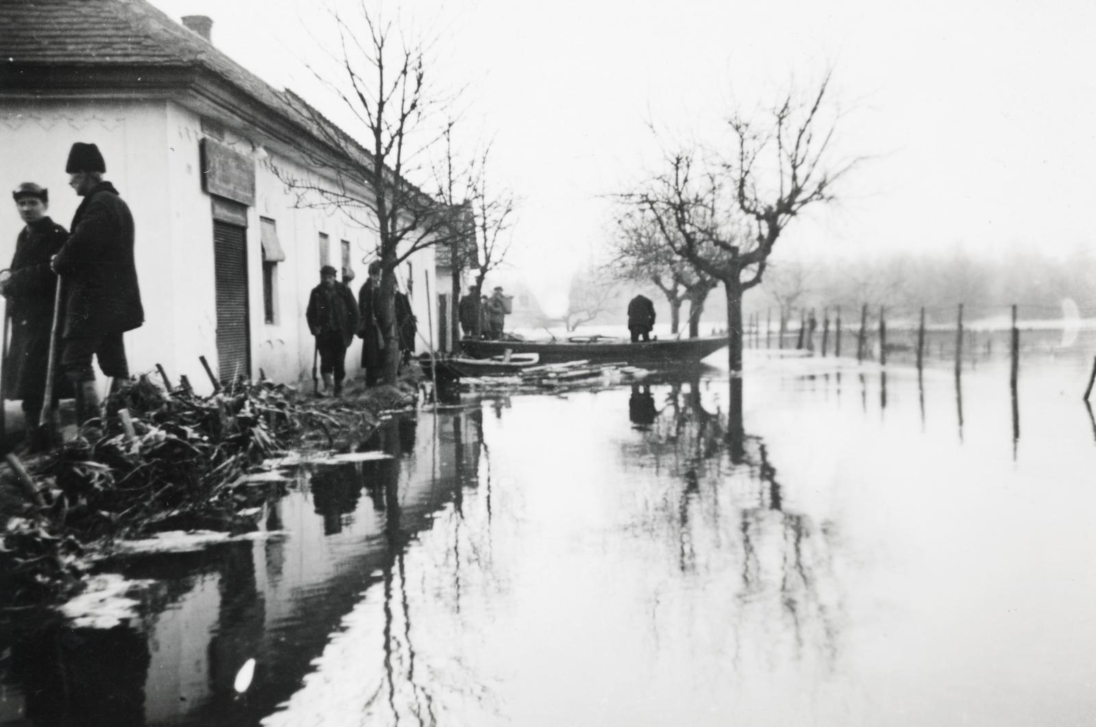 1940, Márton Attila, árvíz, Fortepan #236151