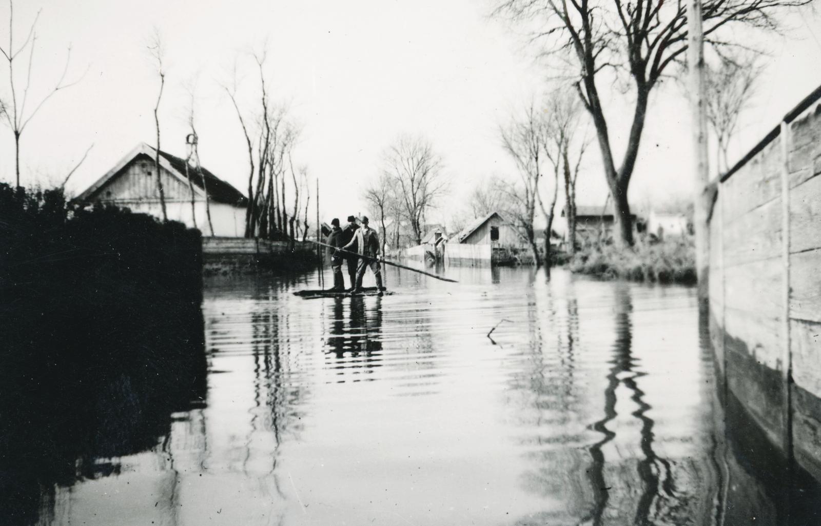 1941, Márton Attila, flood, Fortepan #236153