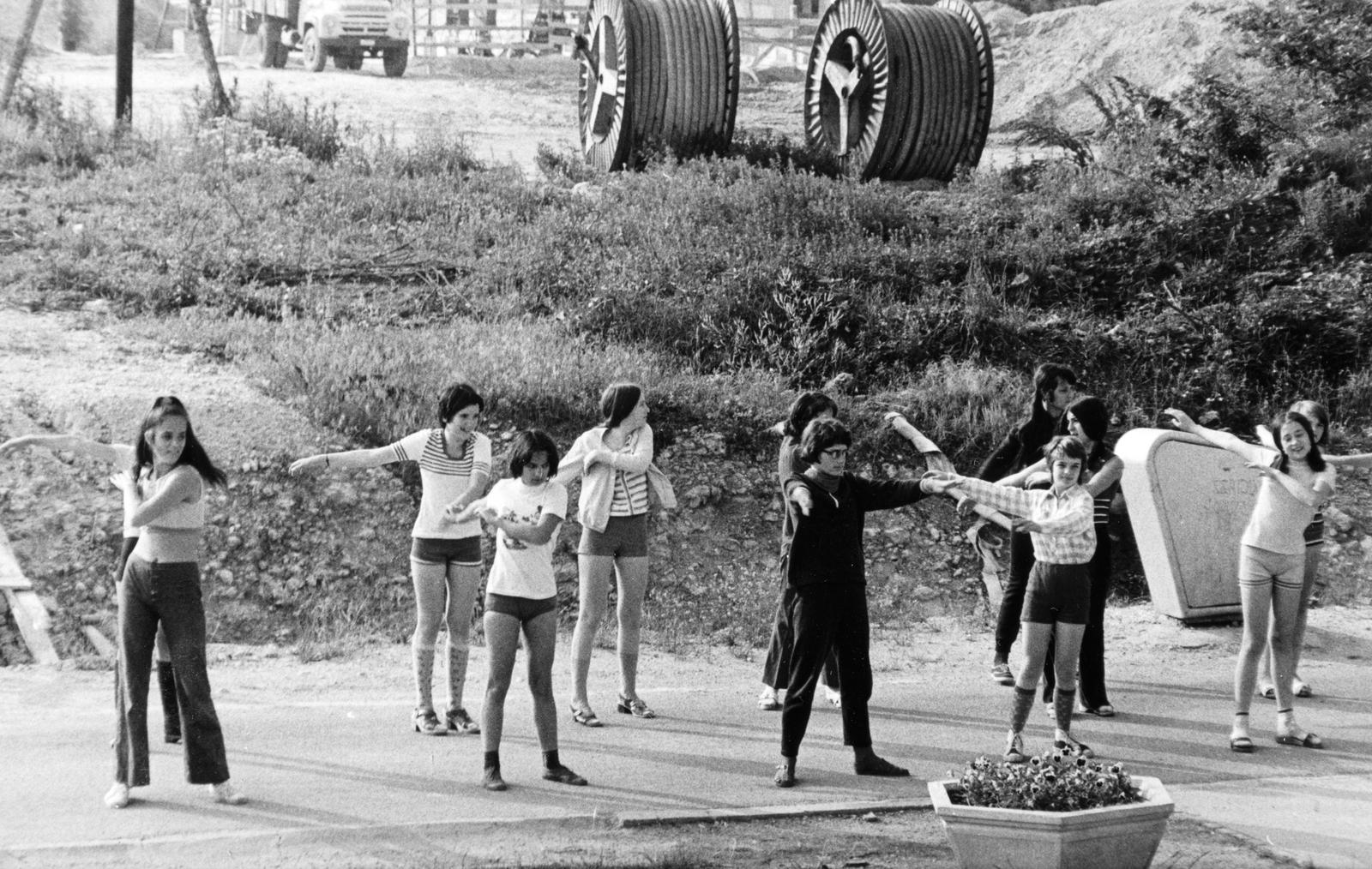 1971, Éltető, kábeldob, torna, Fortepan #236254