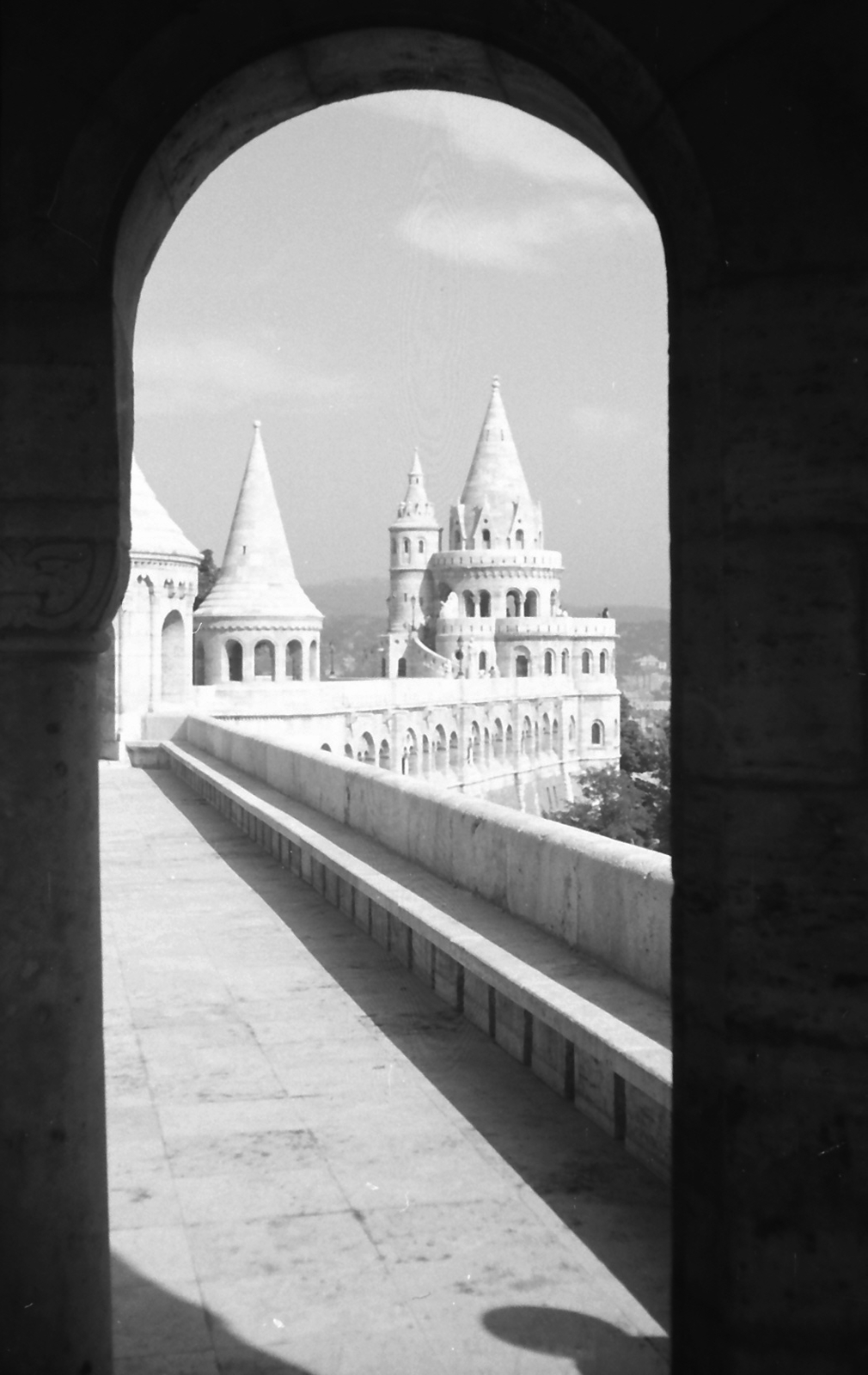 Hungary, Halászbástya, Budapest I., 1956, Pálfi Balázs, Frigyes Schulek-design, Budapest, Fortepan #23728
